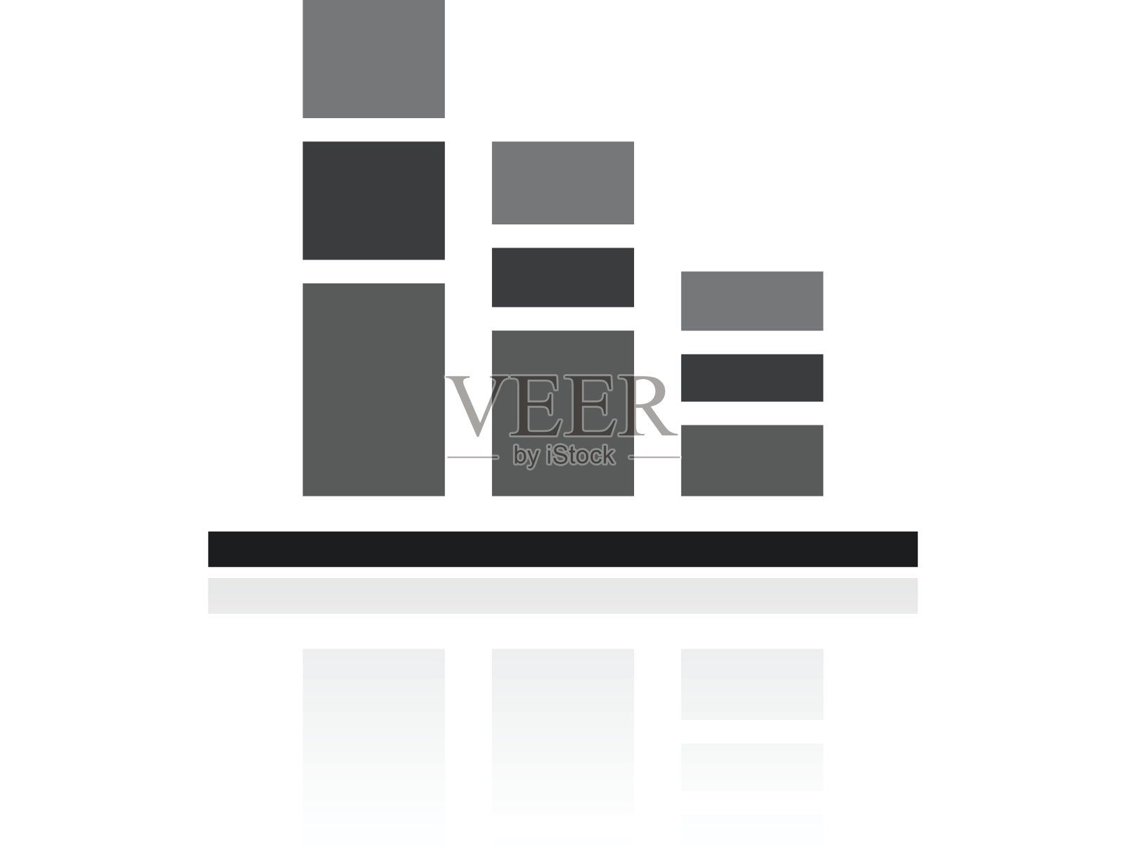 条形图图标上的白色背景。- - - - - - '系列图标素材