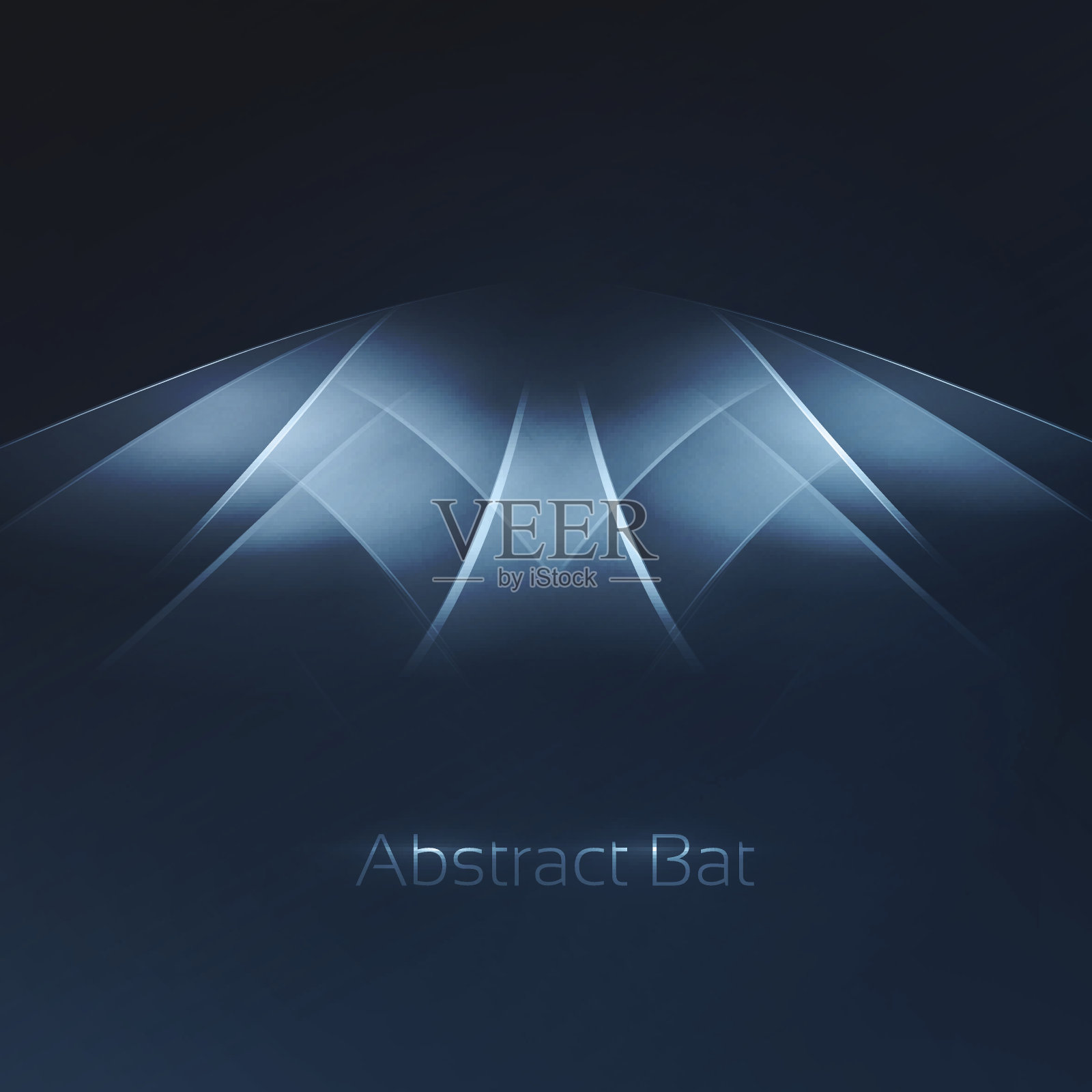 抽象的蝙蝠象征插画图片素材