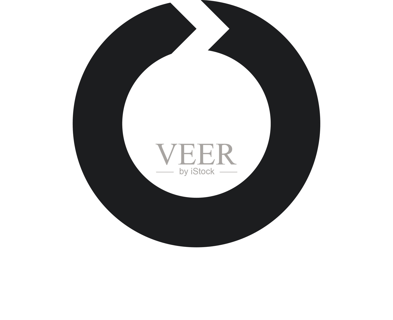 雪佛龙图表图标上的白色背景。——SingleSeries图标素材