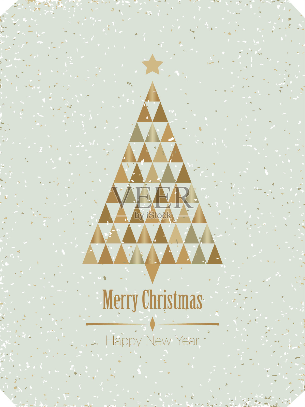 圣诞树卡插画图片素材