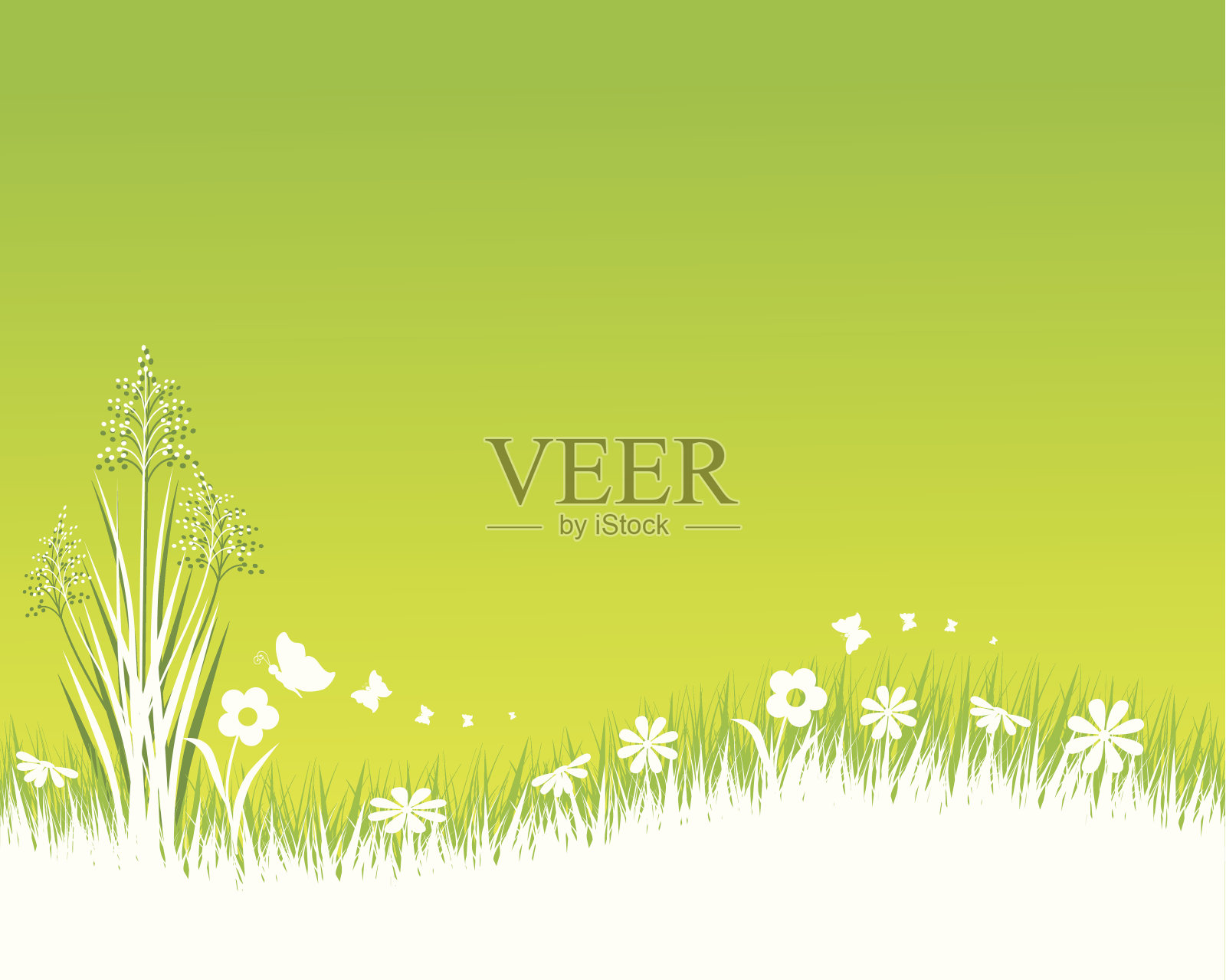 春天的背景插画图片素材