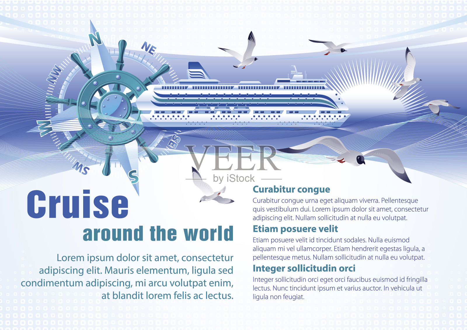 环游世界插画图片素材