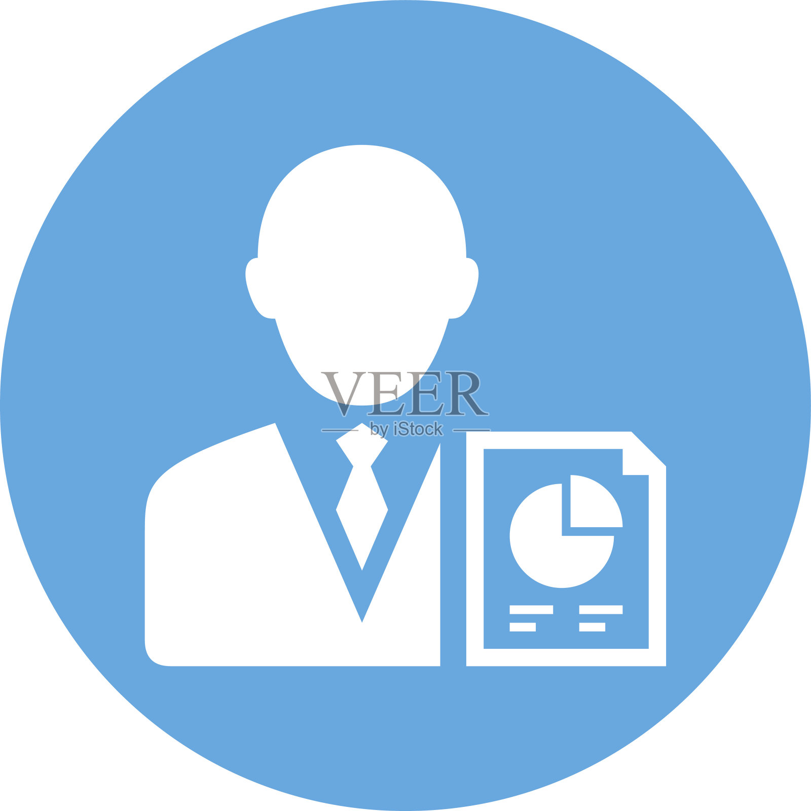 商人图标上的圆形按钮。——RoundSeries图标素材