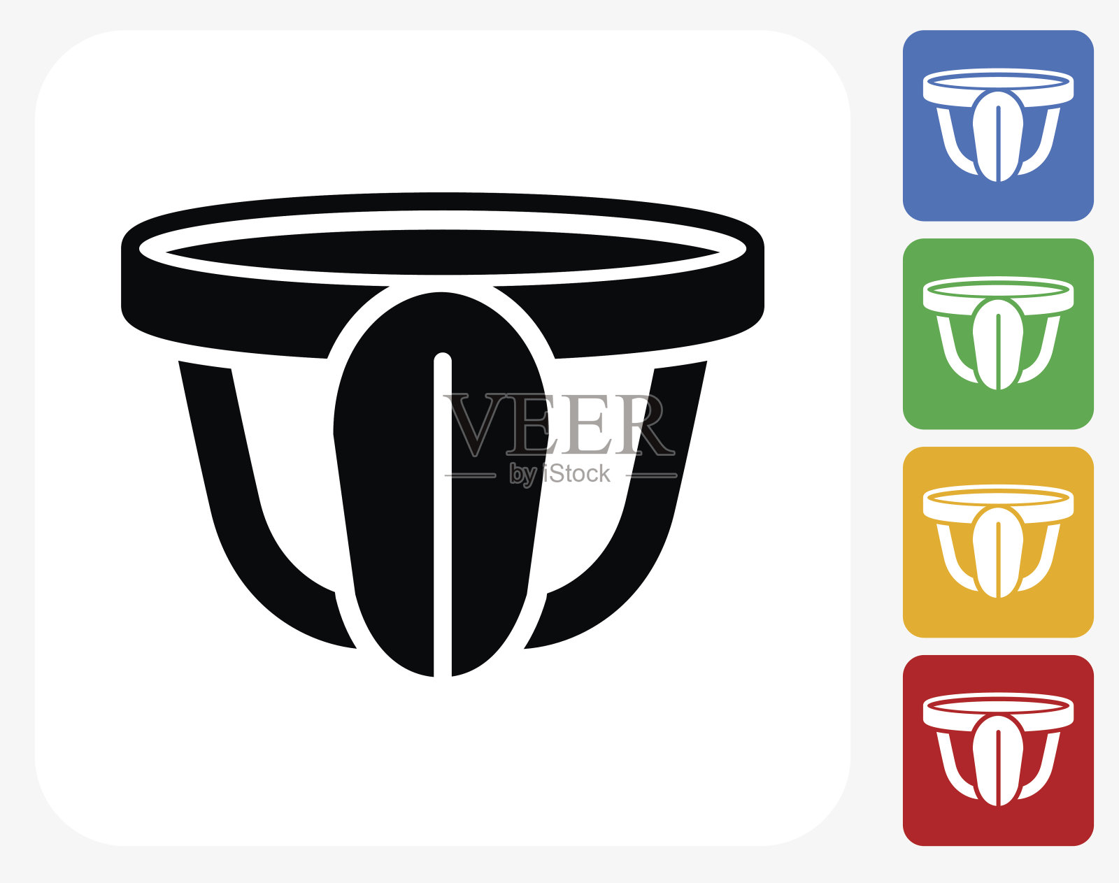 男士内裤图标平面设计插画图片素材