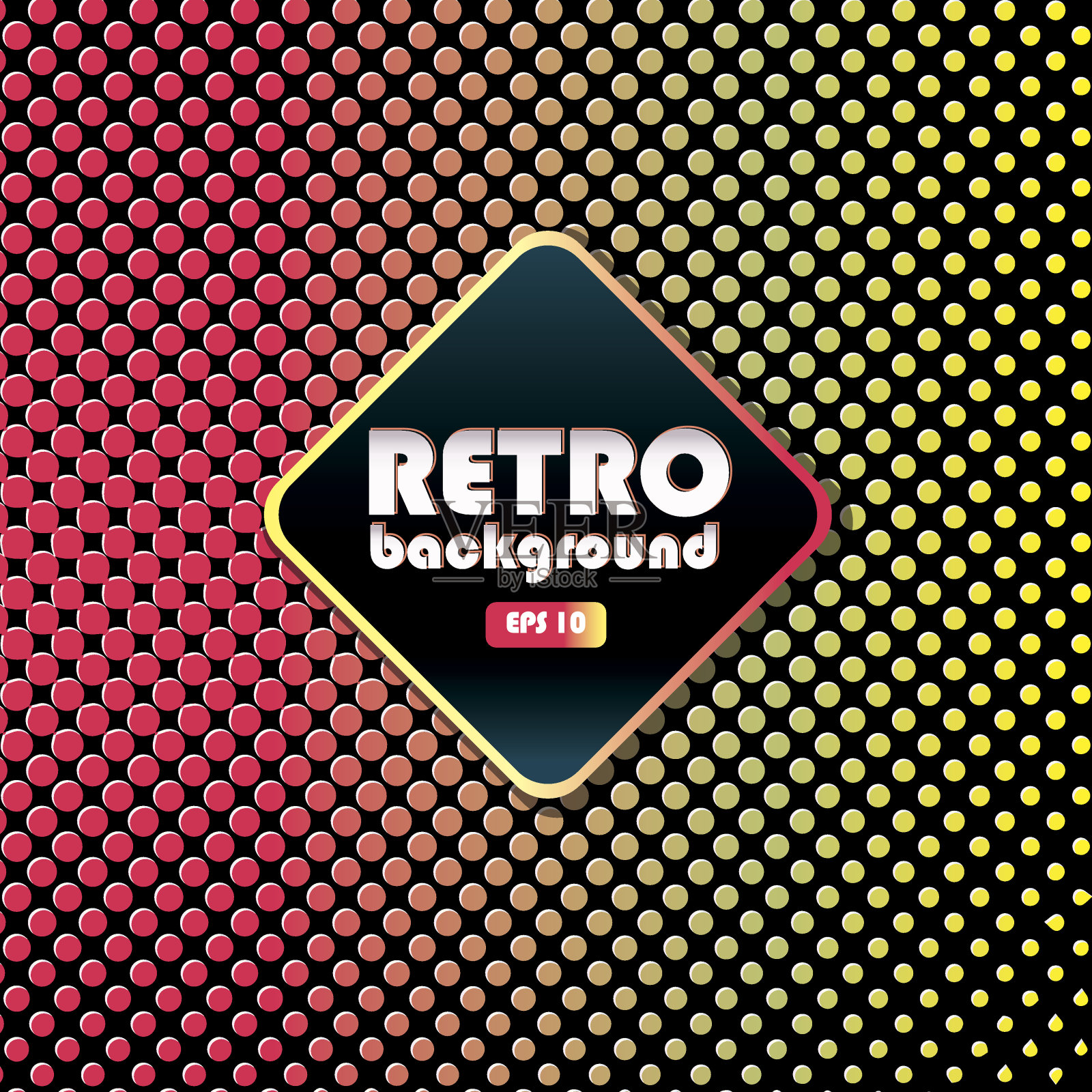 复古80年代的背景插画图片素材