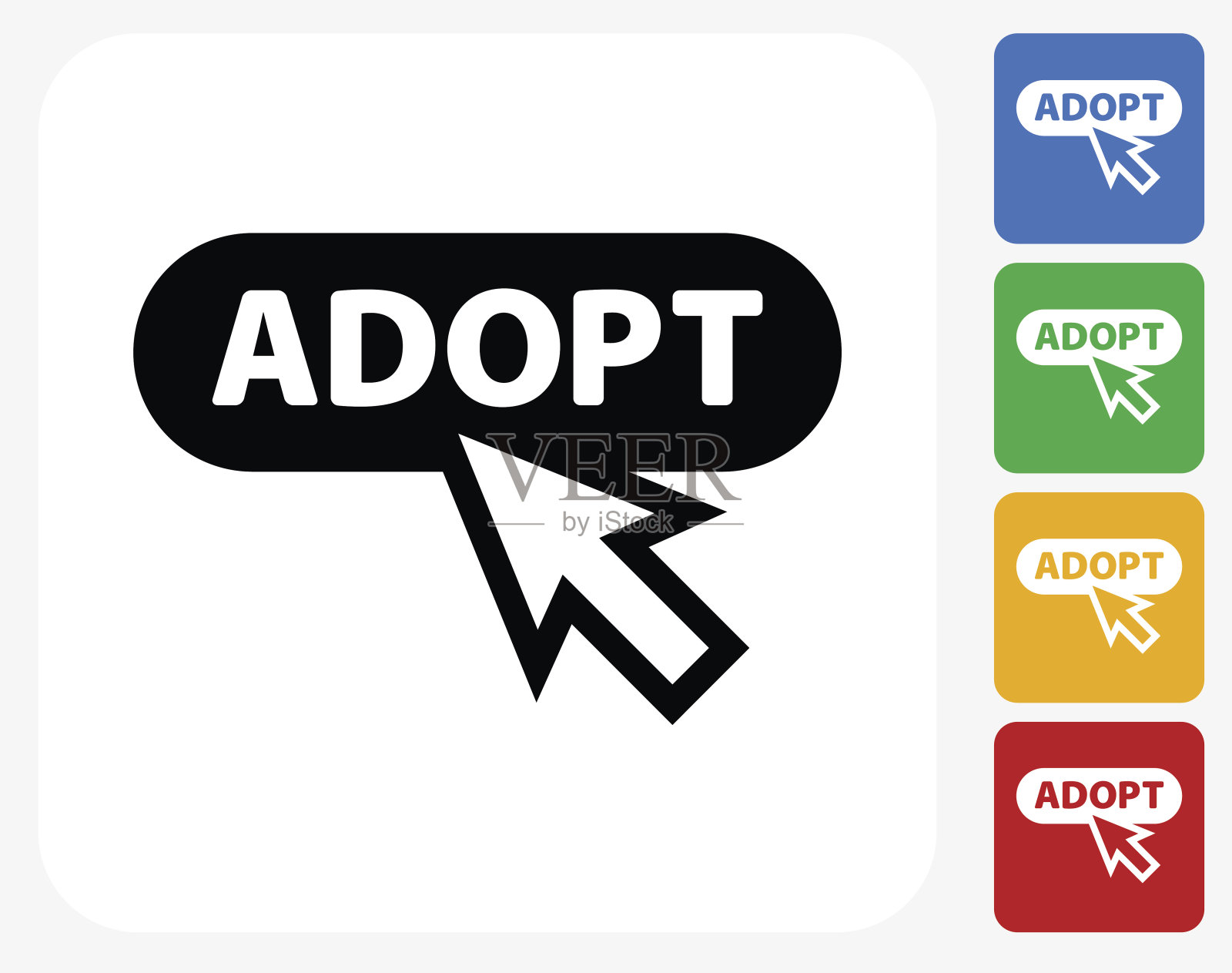 在线采用图标平面设计插画图片素材