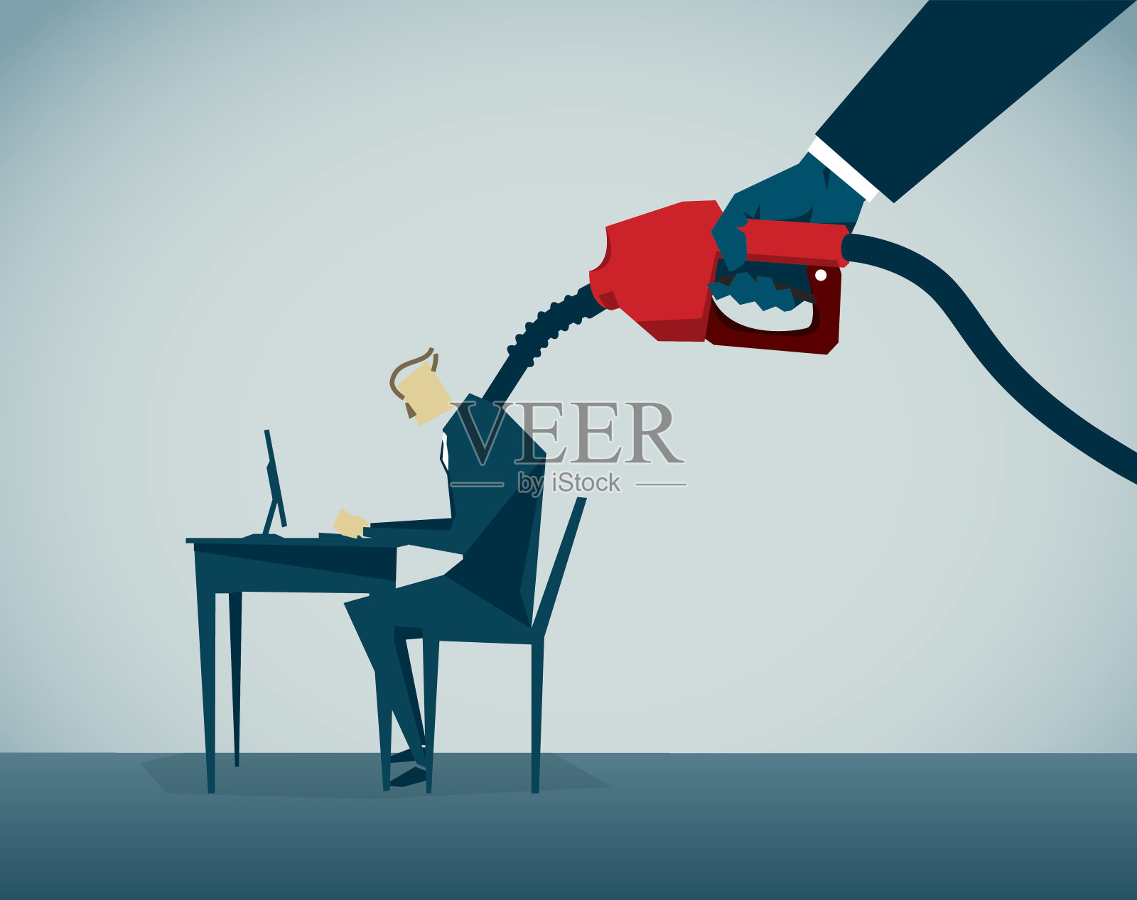 倒插画图片素材