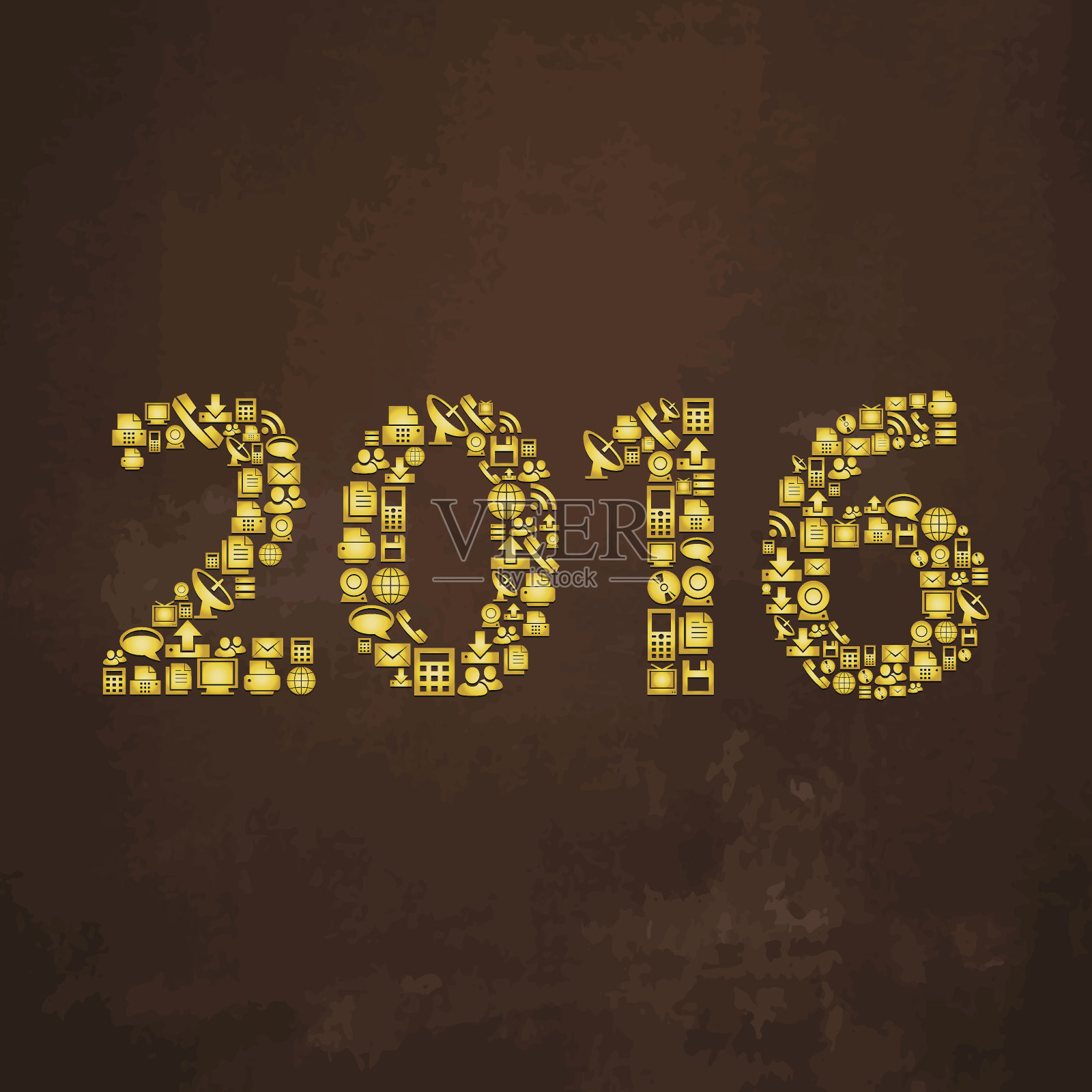 2016年科技偶像蒸汽朋克风格插画图片素材