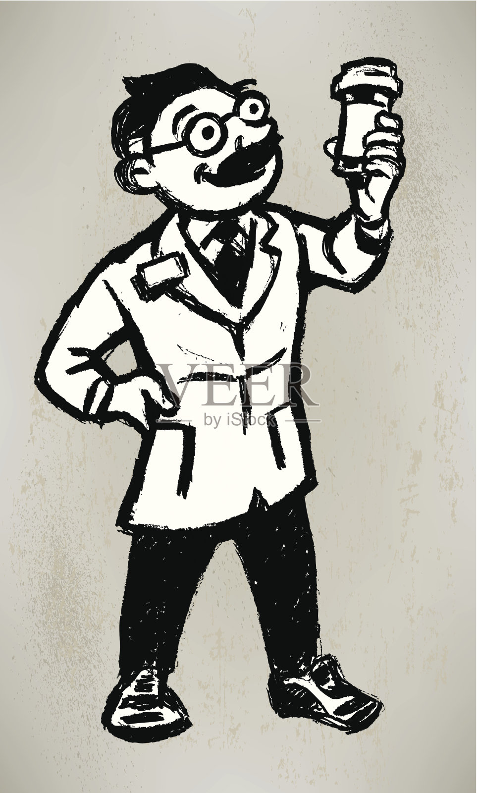 药剂师卡通插画图片素材