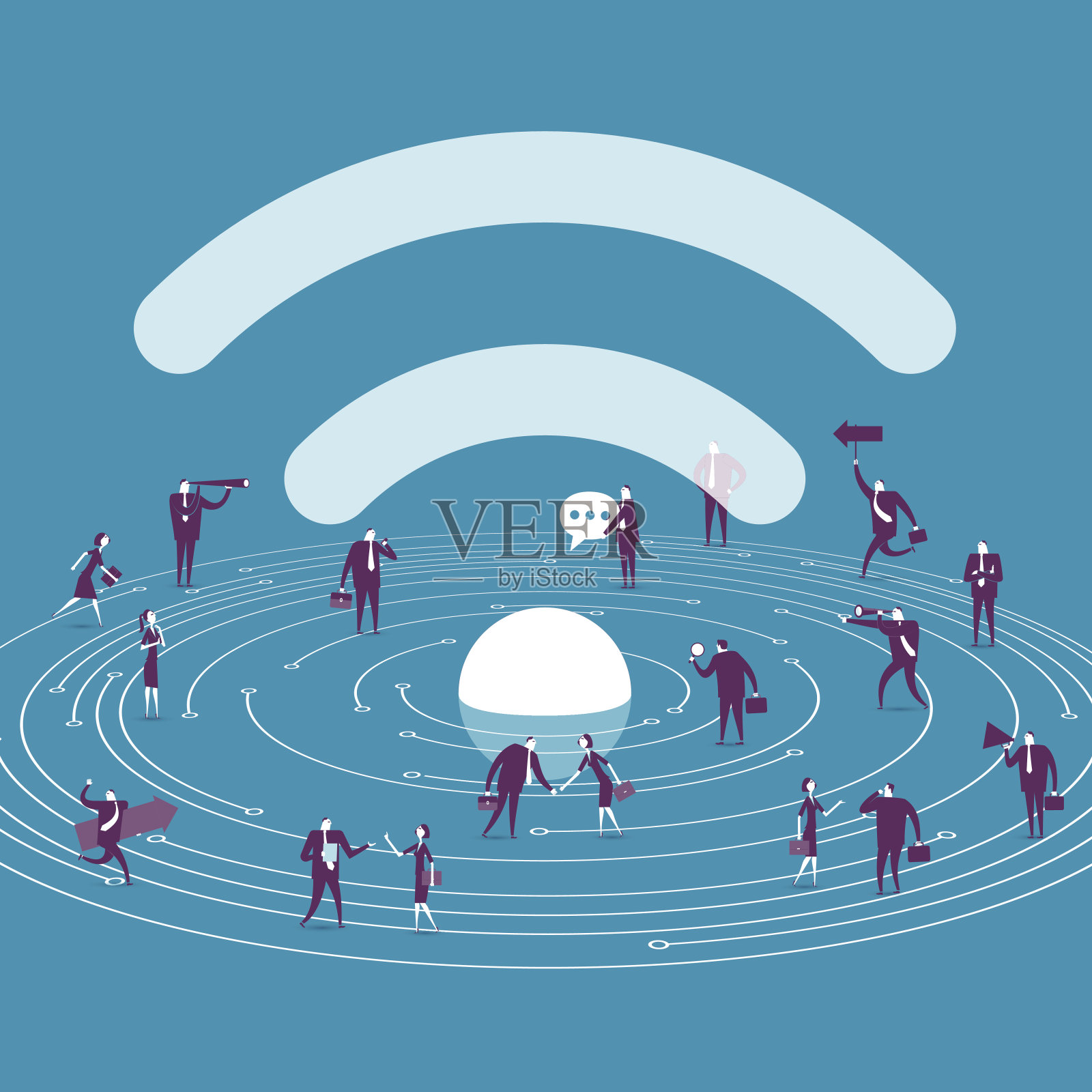 沟通插画图片素材