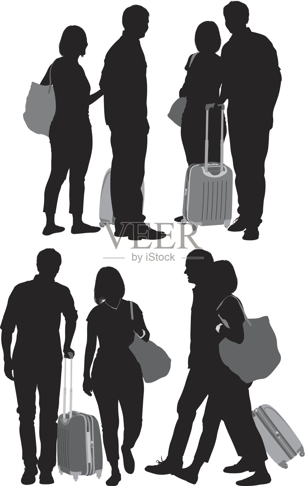 旅行者插画图片素材