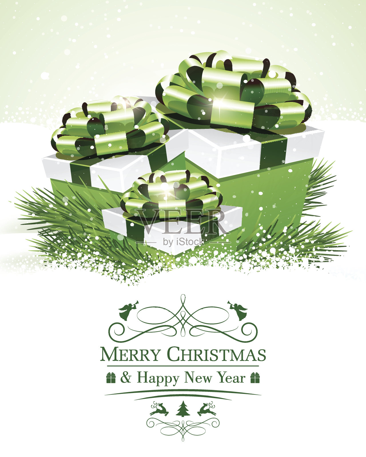 节日的问候插画图片素材