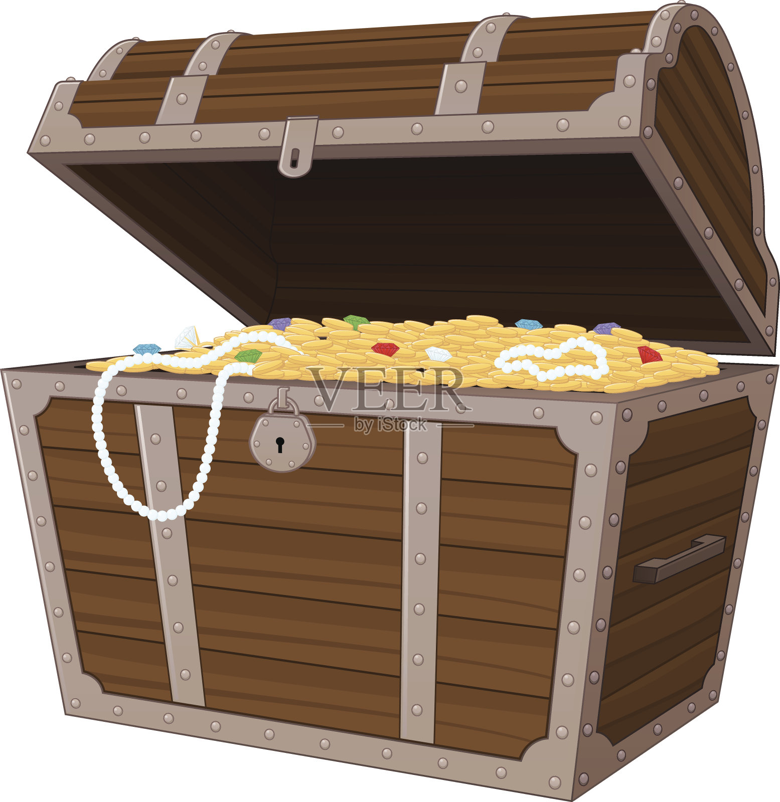 宝箱插画图片素材