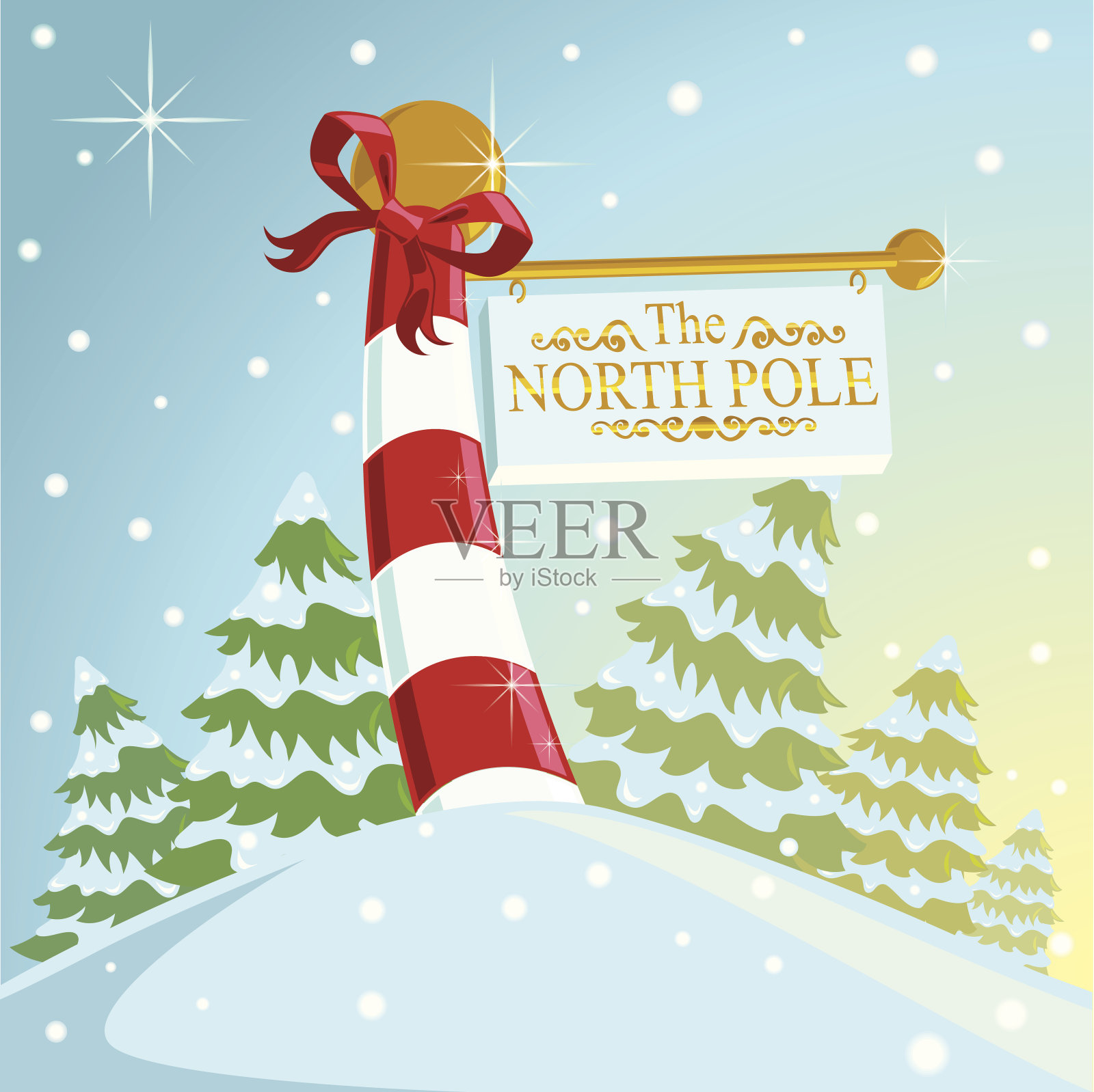 北波兰插画图片素材