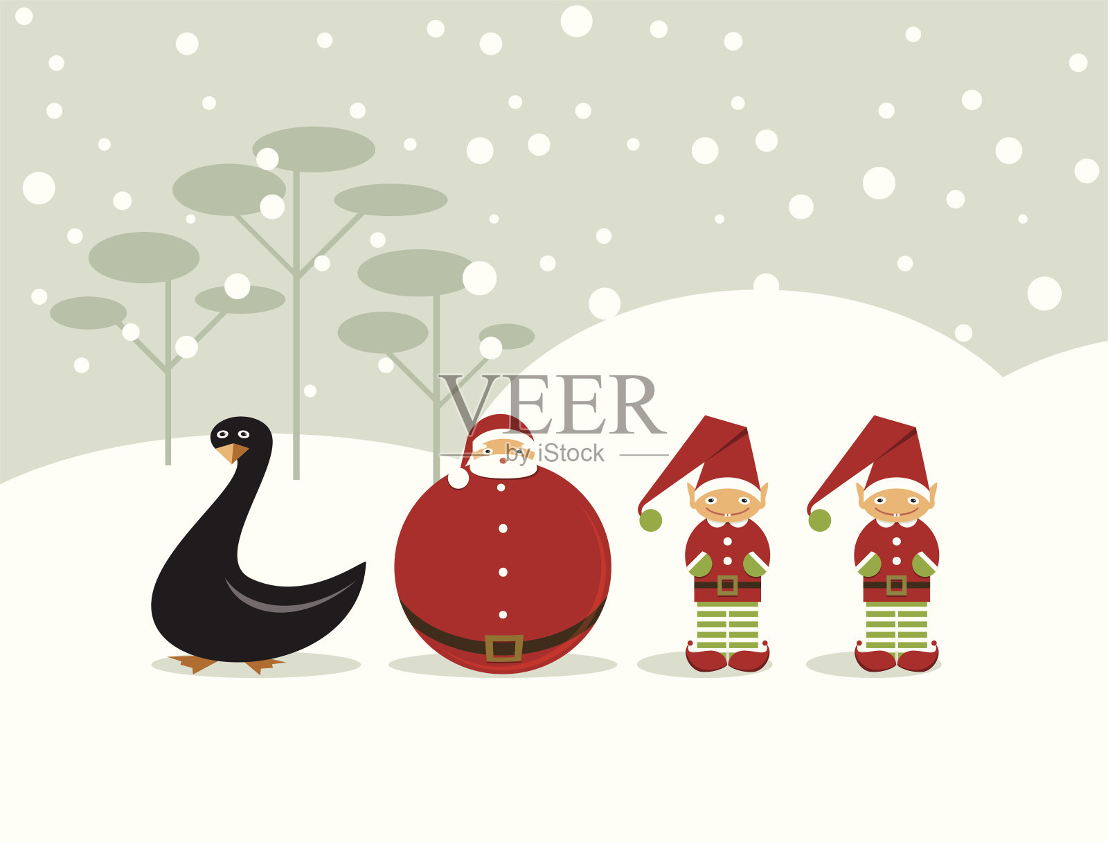 新年快乐!插画图片素材