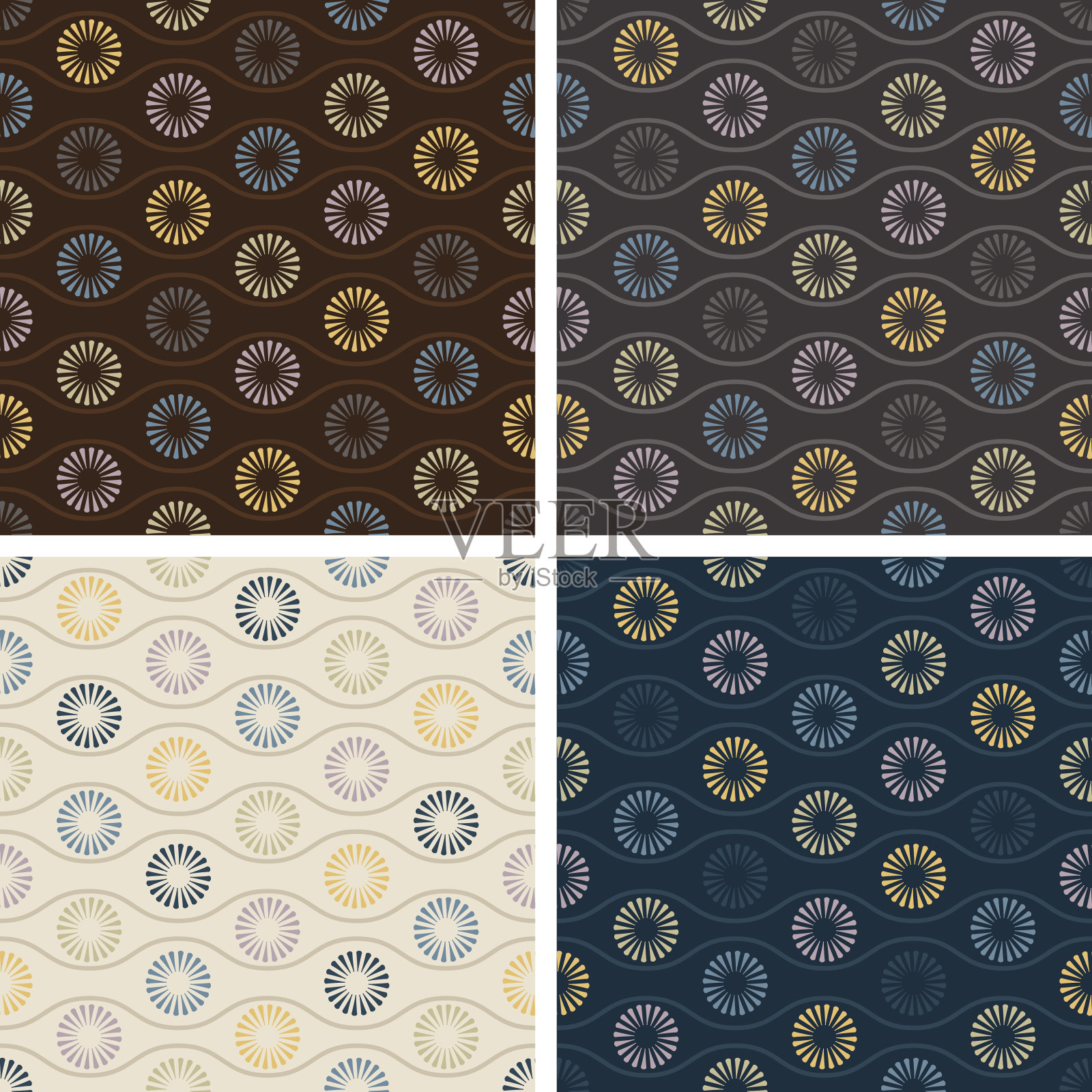 伯斯滕弗卢（无缝）插画图片素材