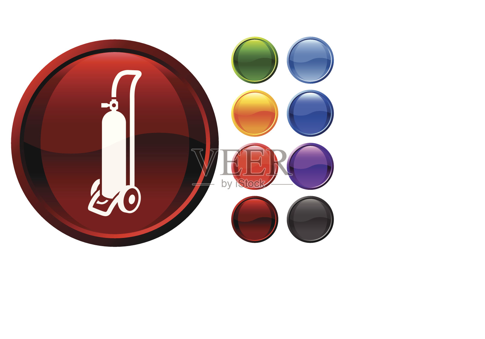 医用氧气罐光滑的图标图标素材