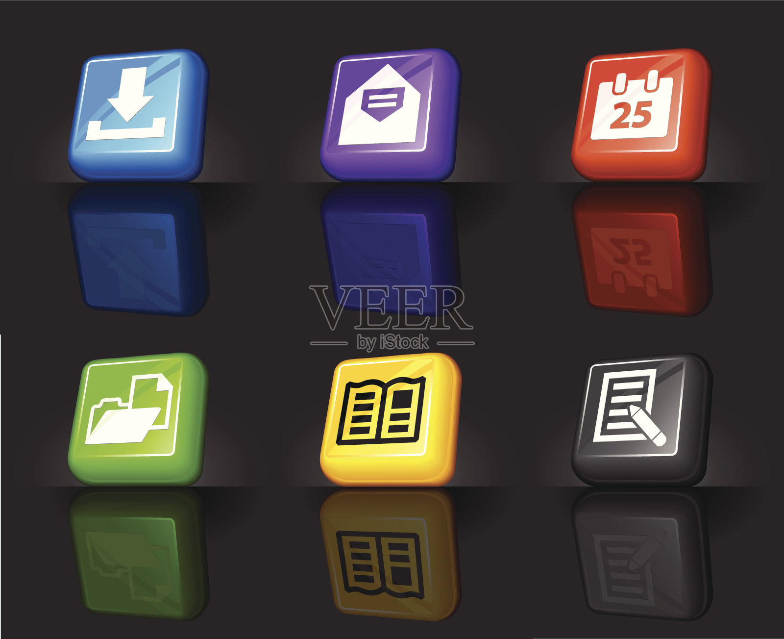 文档Web 2.0互联网图标集图标素材