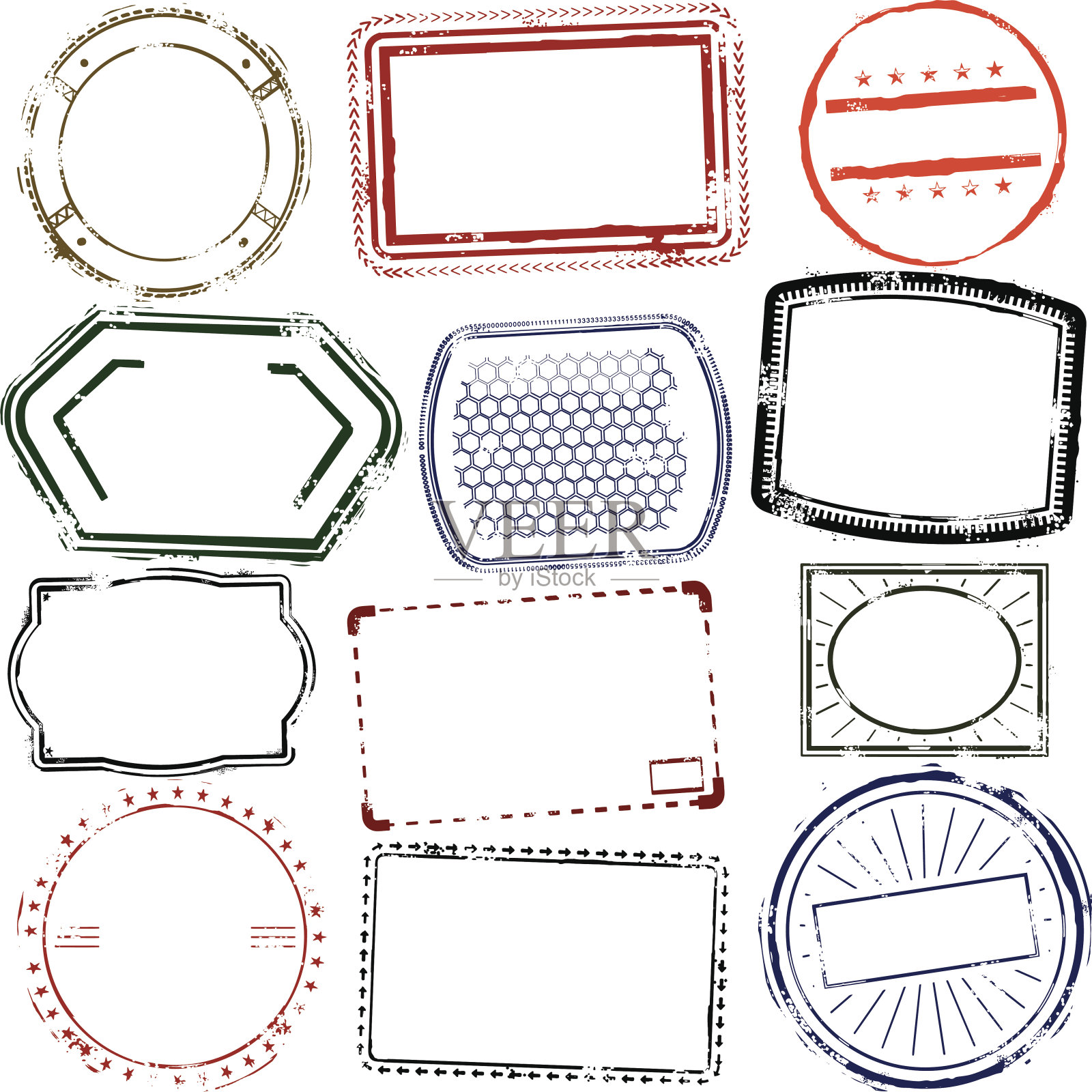 史诗集邮插画图片素材