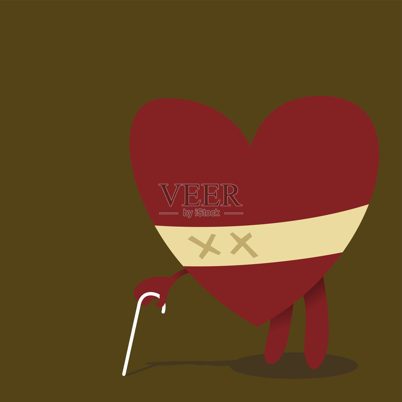 爱情是盲目的插画图片素材