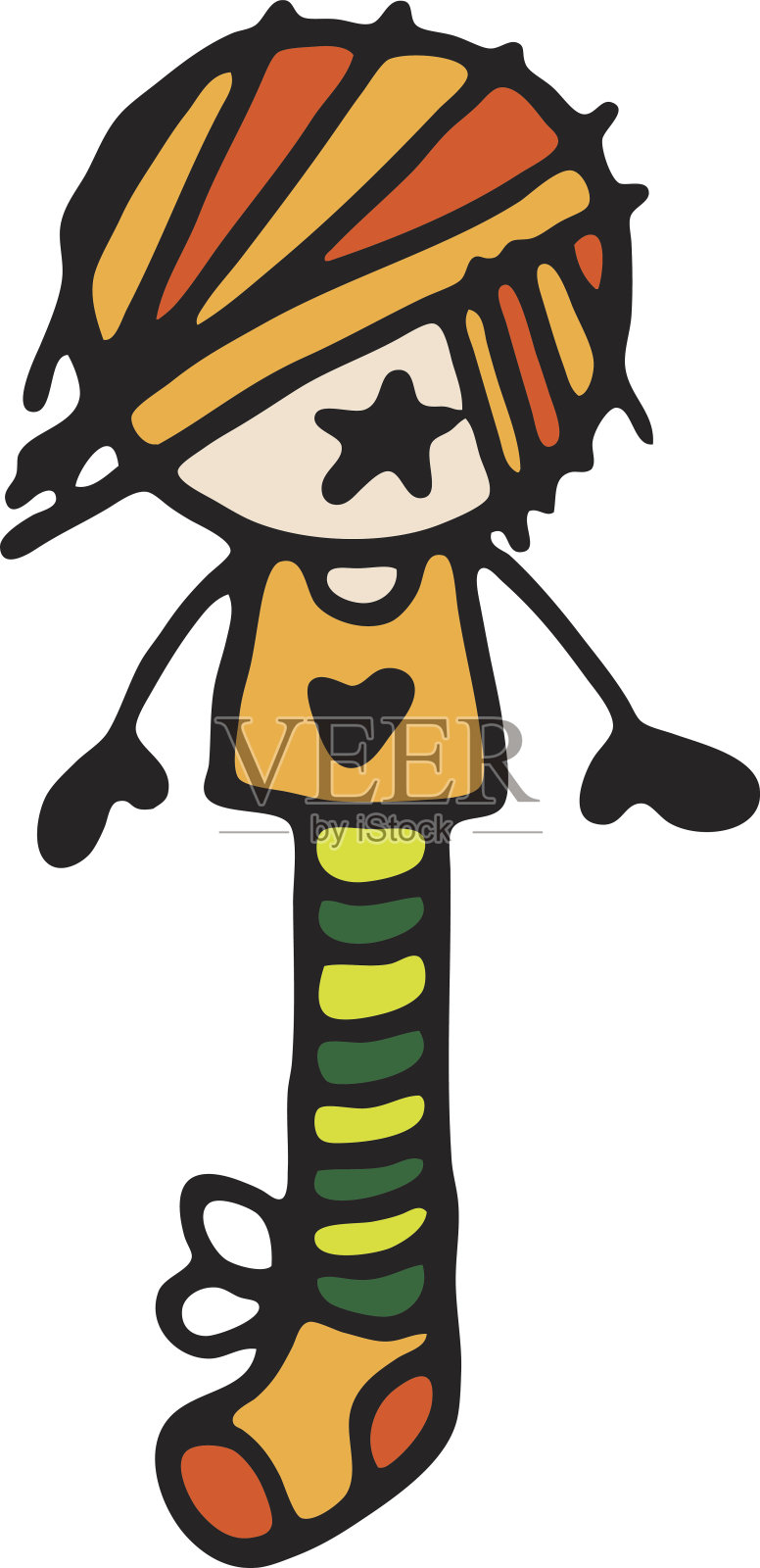 奇怪的女孩设计元素图片