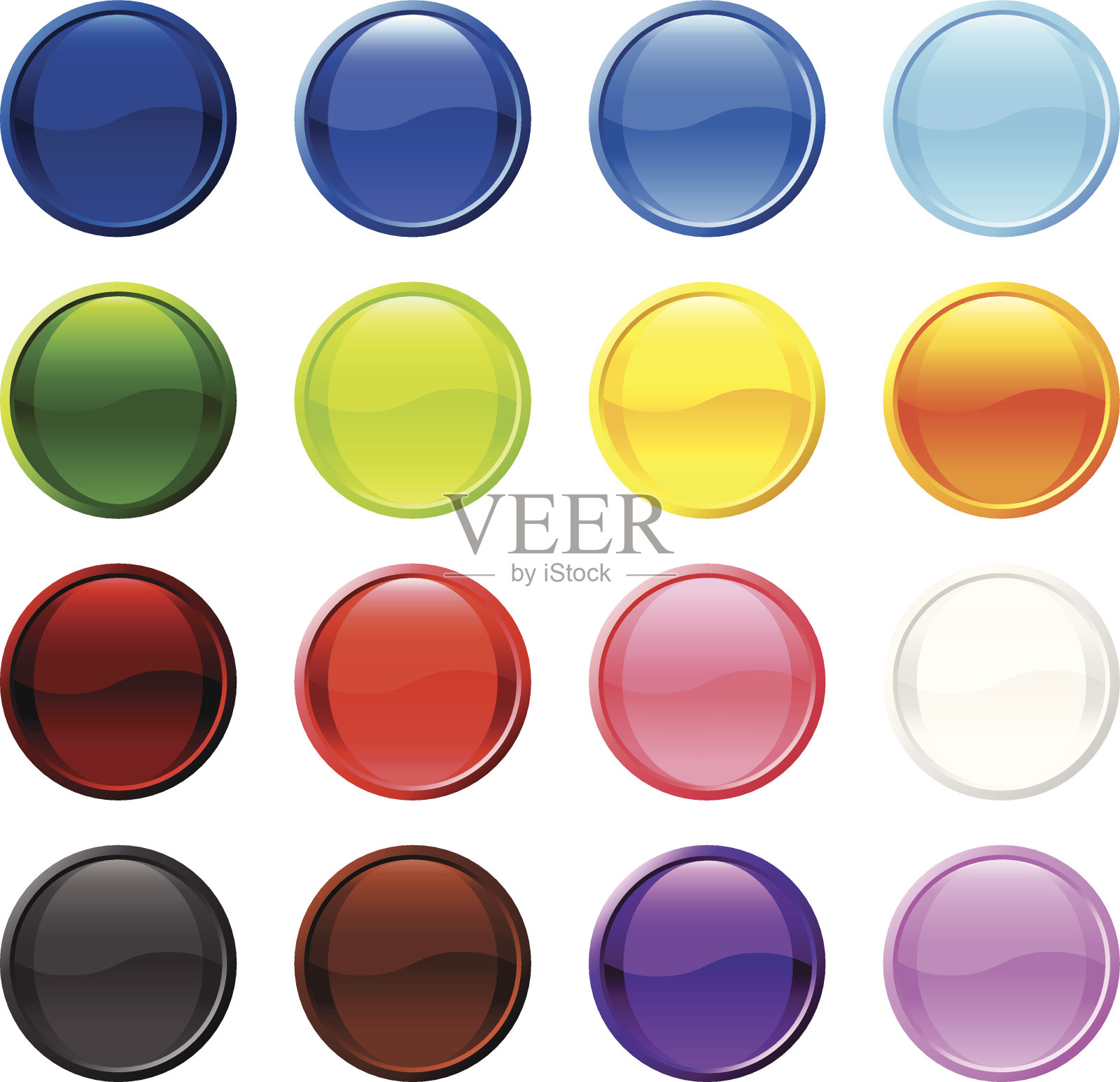 空白16个图标集图标素材