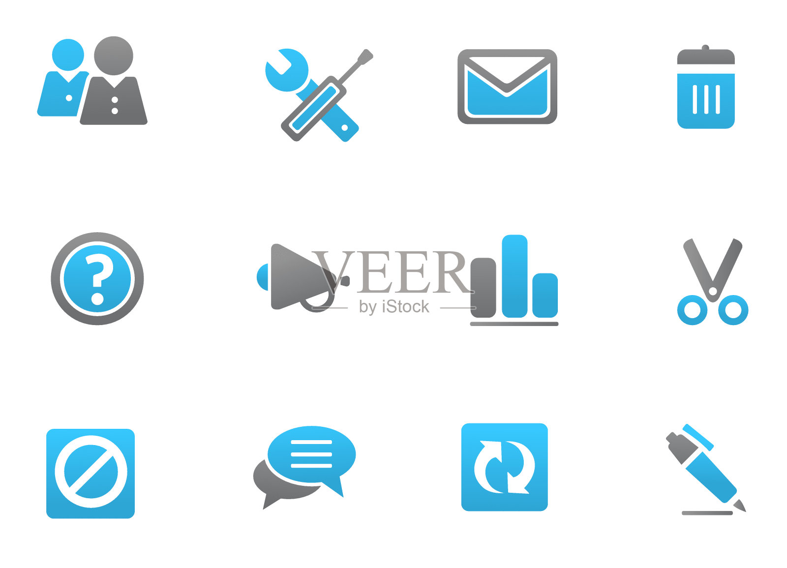 网页和互联网图标，设置1图标素材