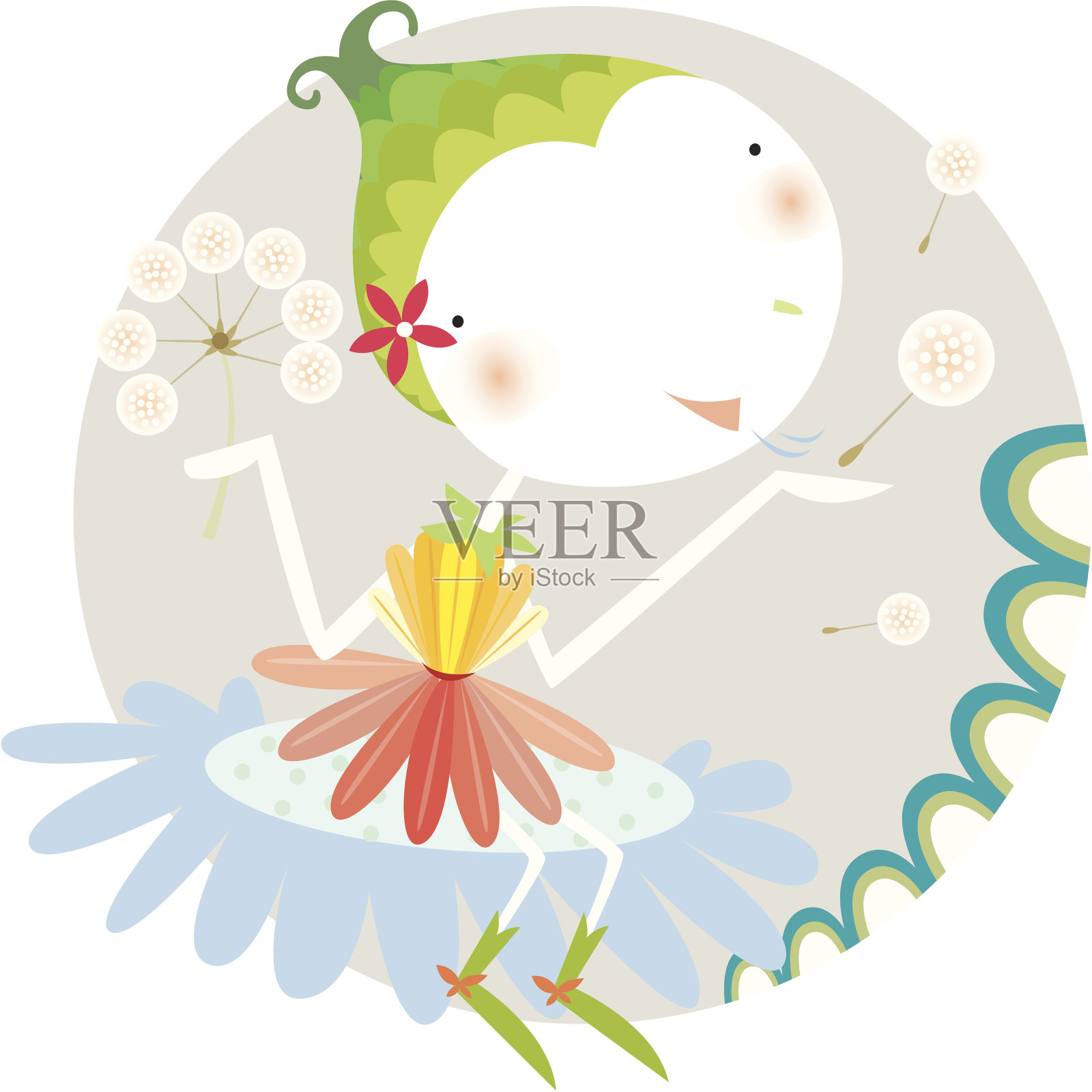 花精灵设计元素图片