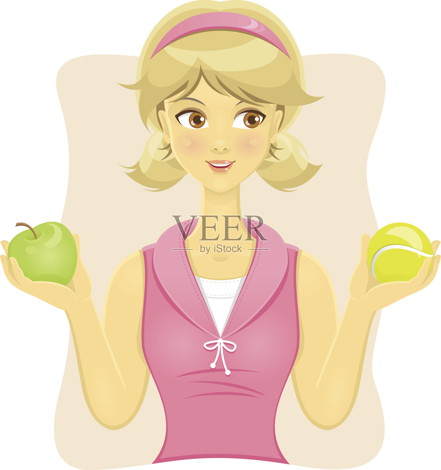 健康的生活方式插画图片素材