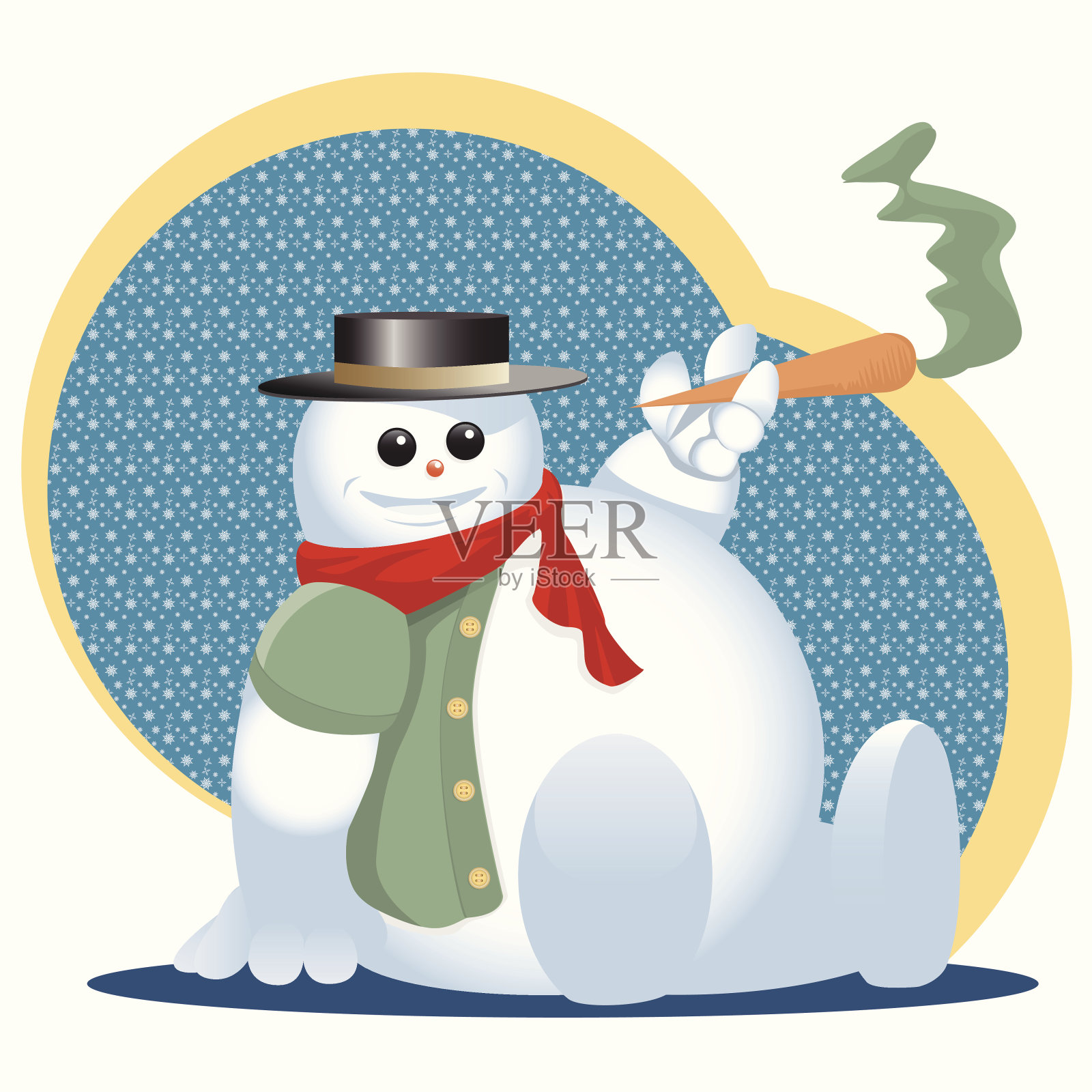 雪人设计元素图片