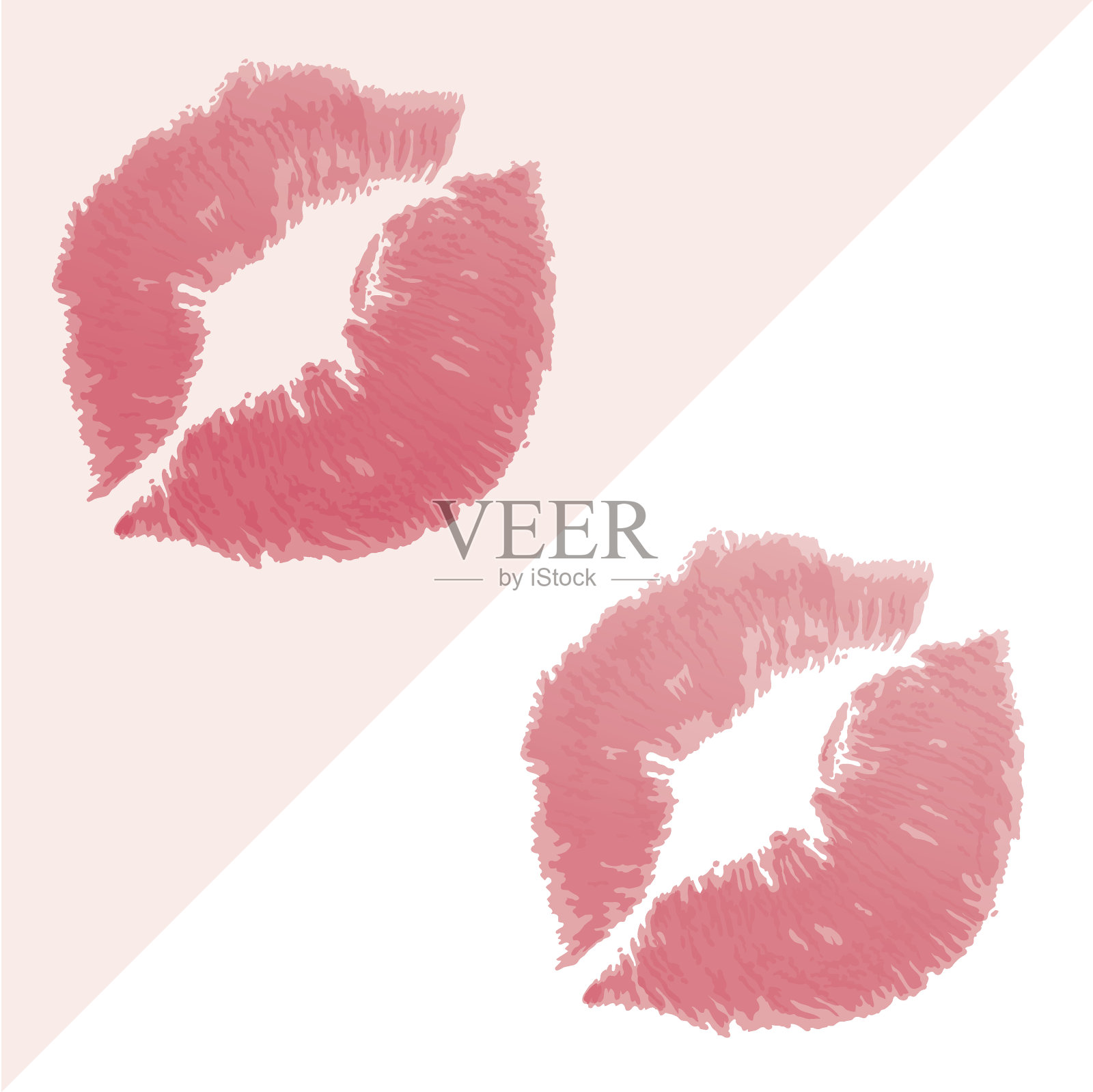 唇纹设计元素图片