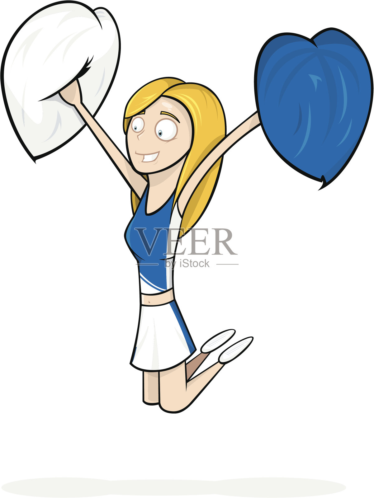 啦啦队长插画图片素材