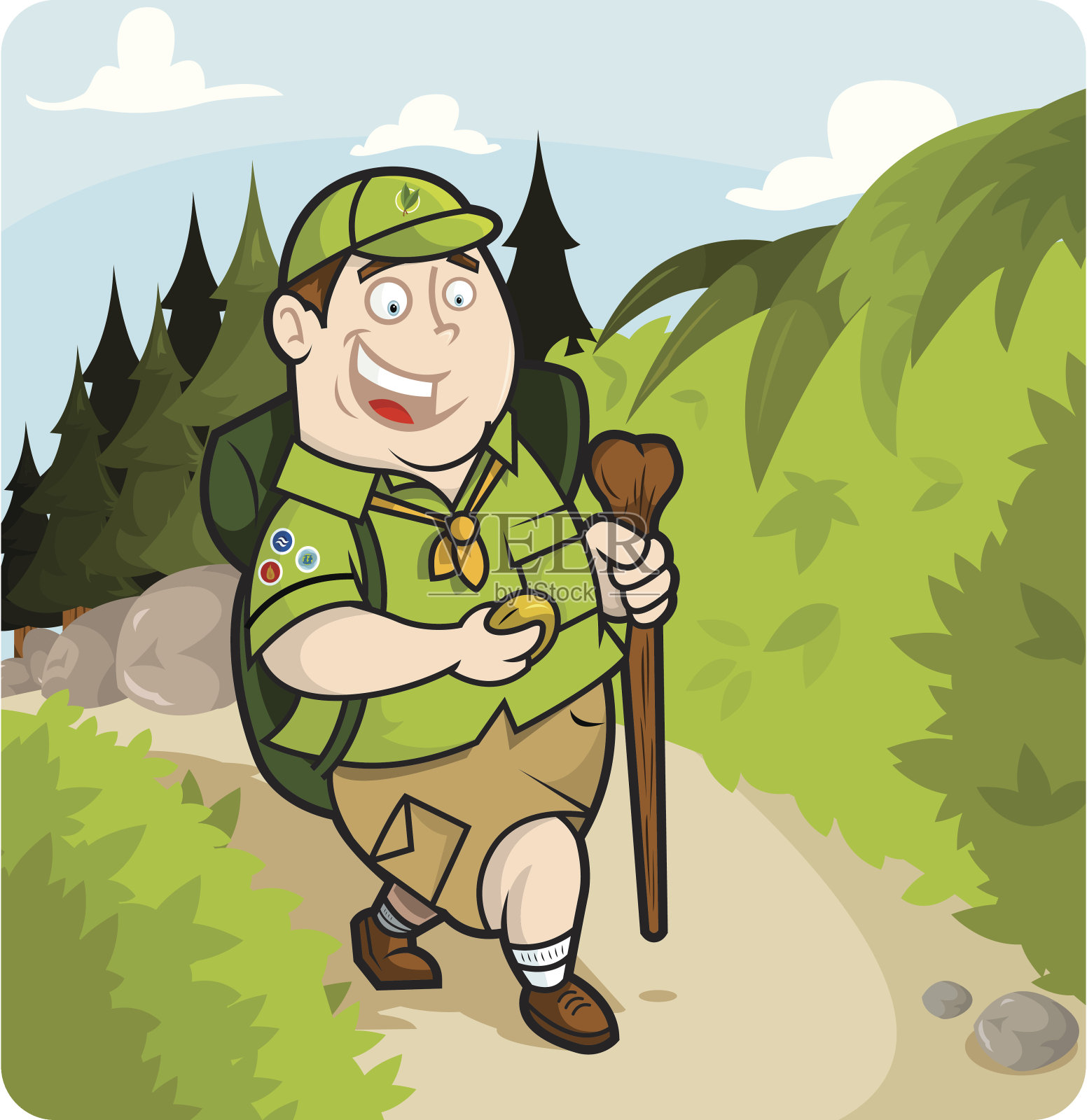 厄尼侦察员设计元素图片