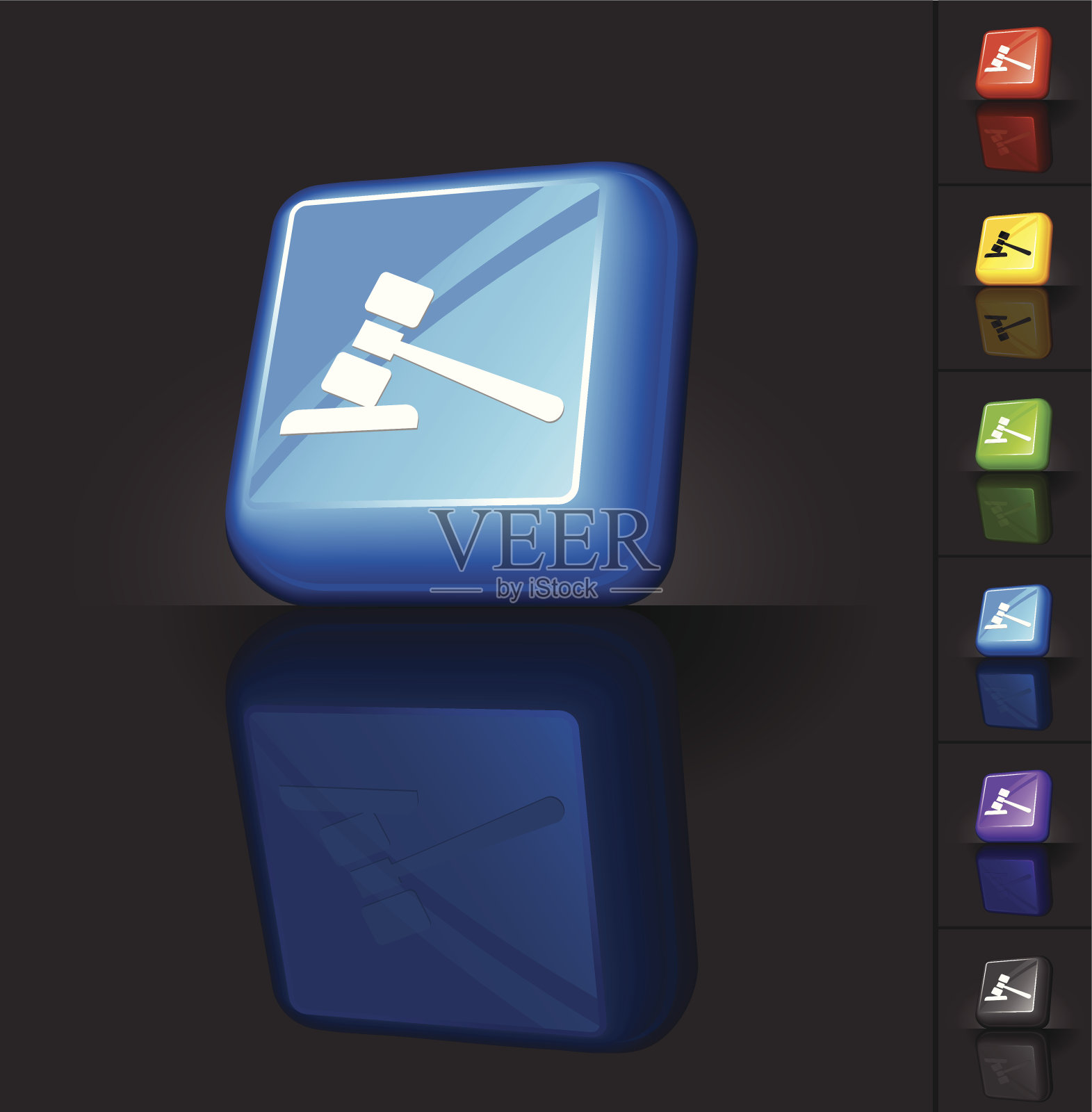 法槌免版税矢量艺术图标素材