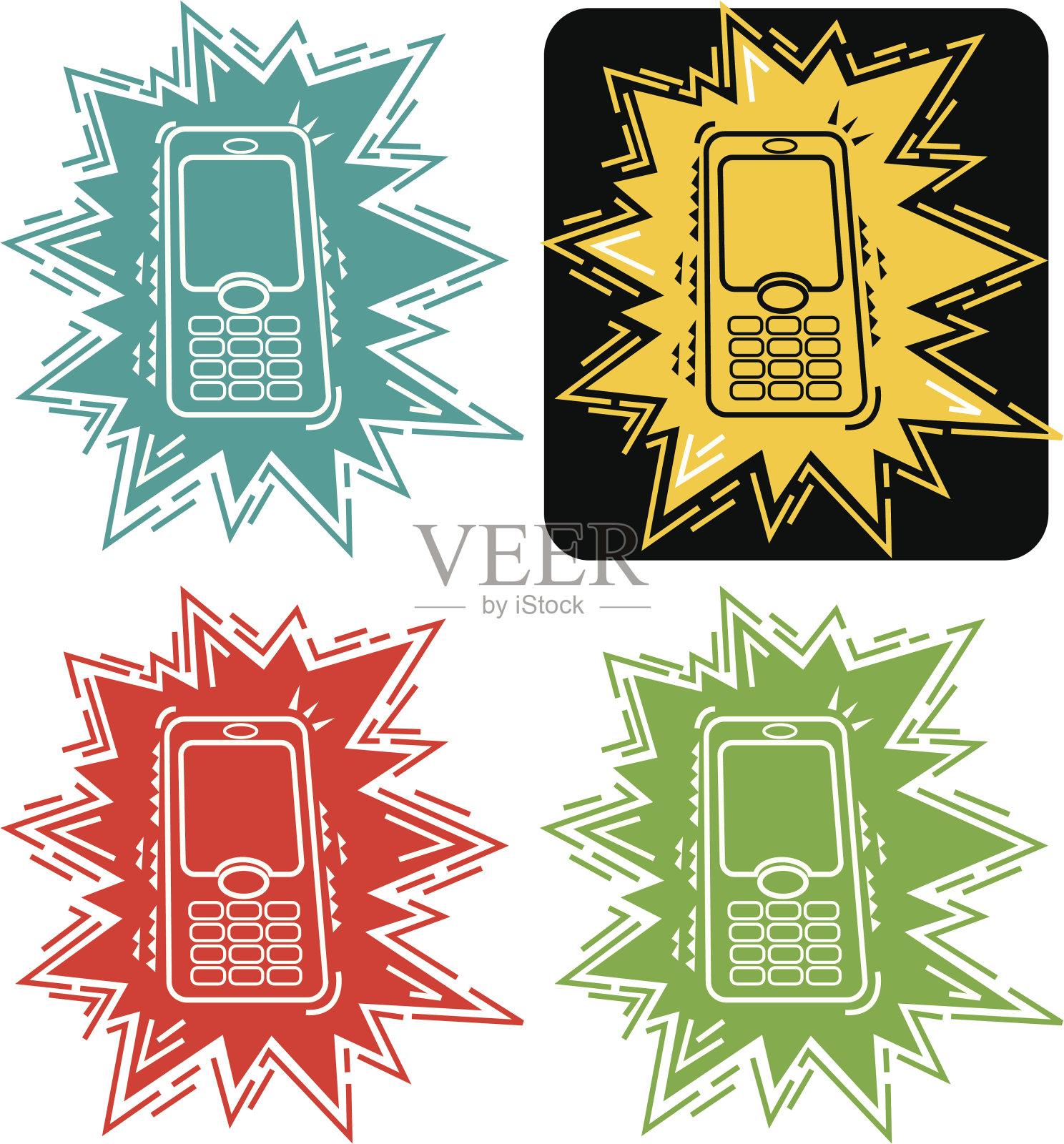 电话响了插画图片素材