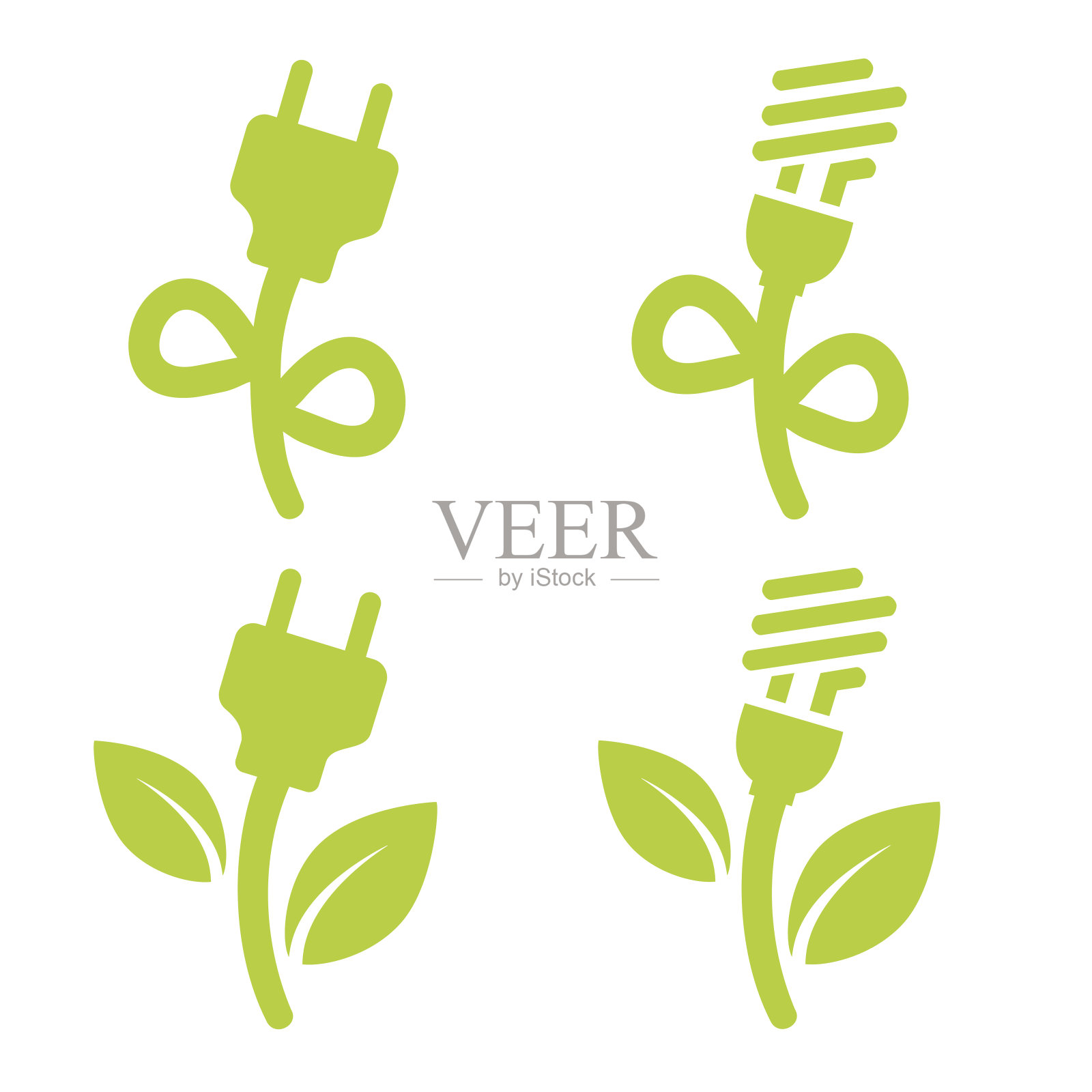 绿色能源插画图片素材