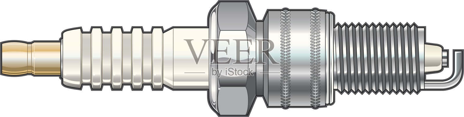 火花塞插画图片素材