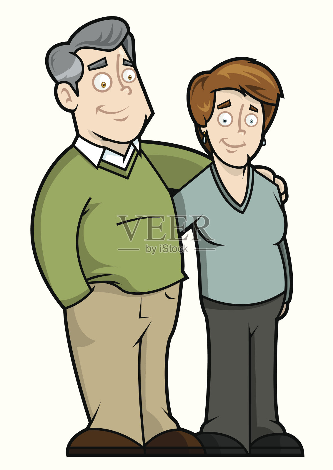 爷爷奶奶设计元素图片