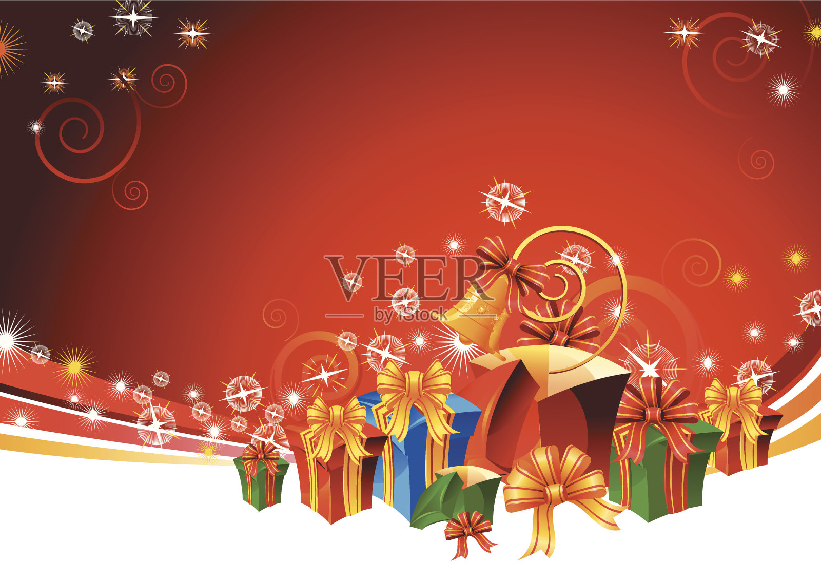 新年圣诞假期设计模板素材