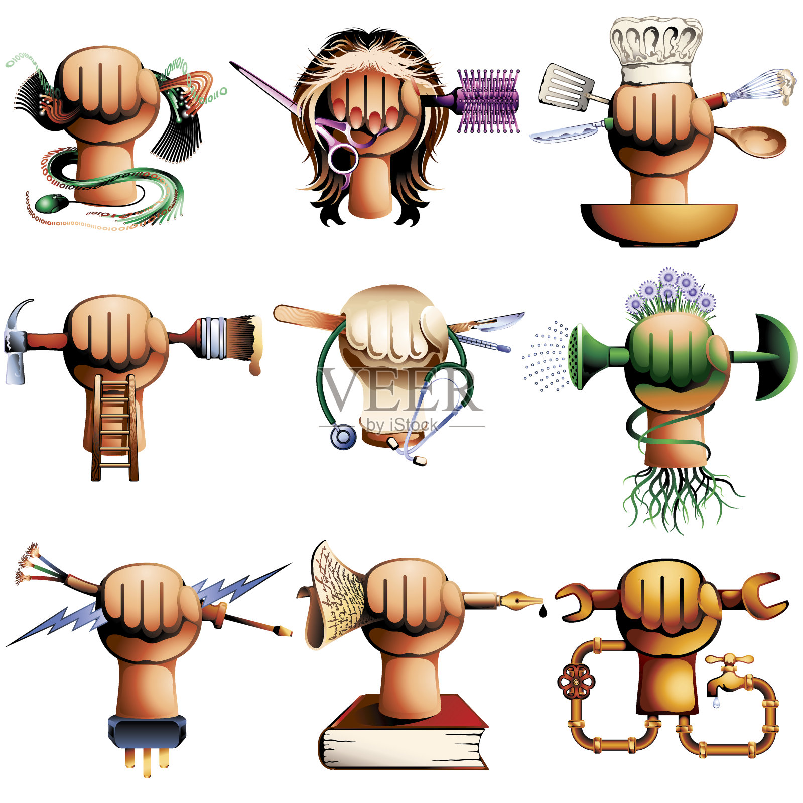 职业插画图片素材