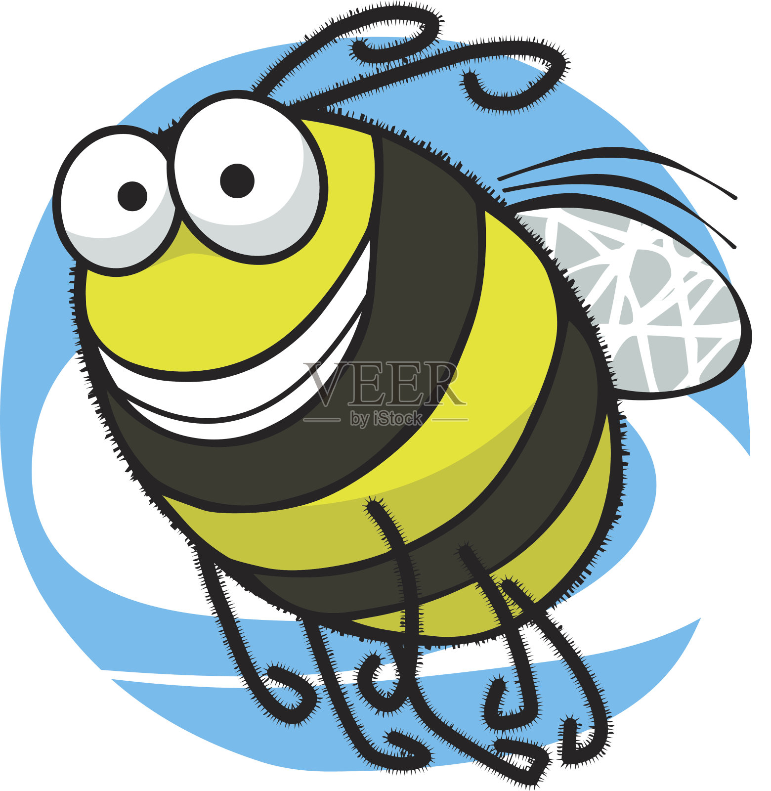 卡通蜜蜂设计元素图片