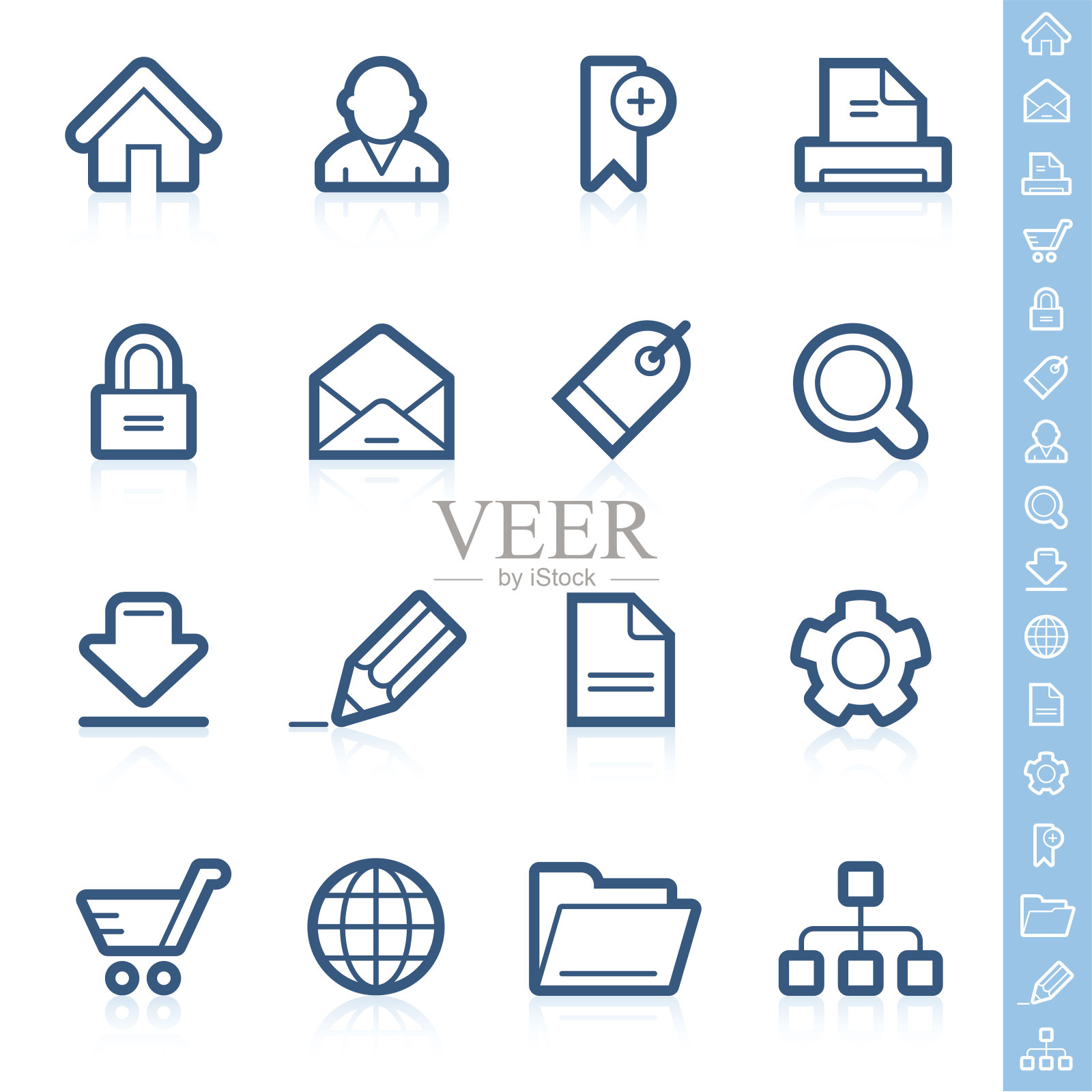 |等高线系列图标素材