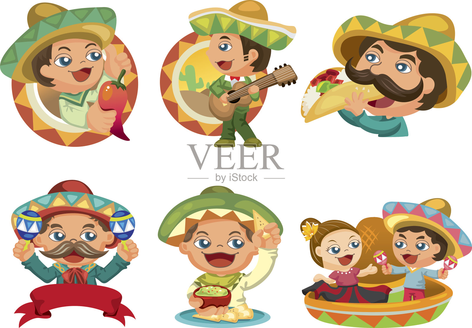 墨西哥设计元素图片