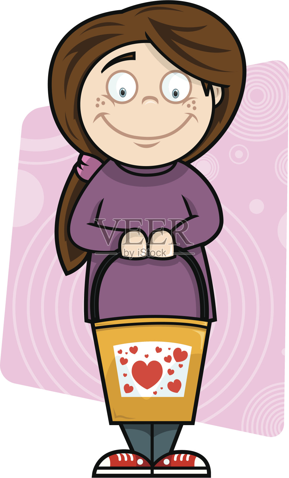 女性慈善收集器设计元素图片