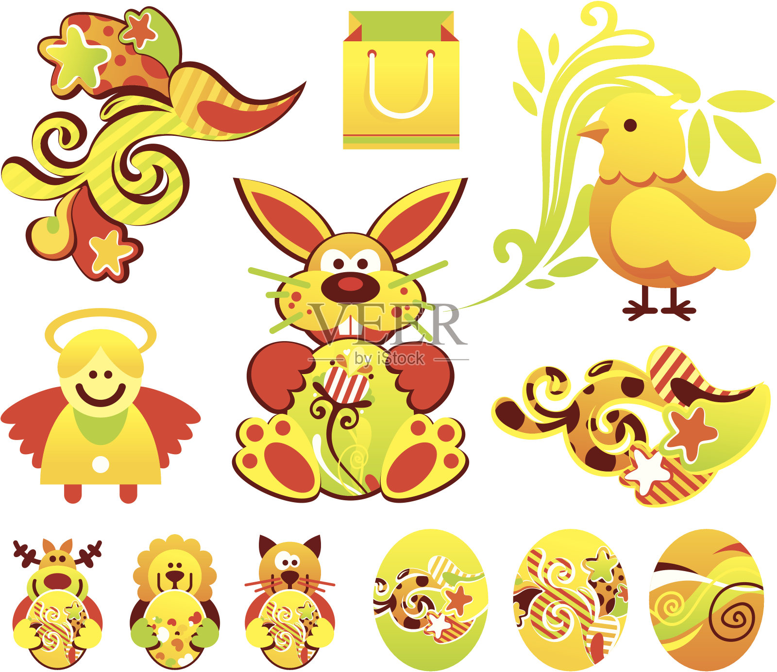 复活节产品插画图片素材