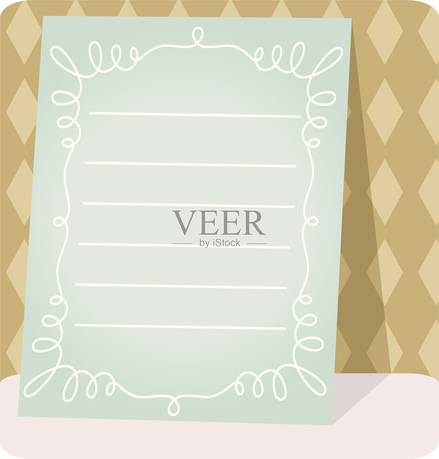 可爱的小黑板插画图片素材