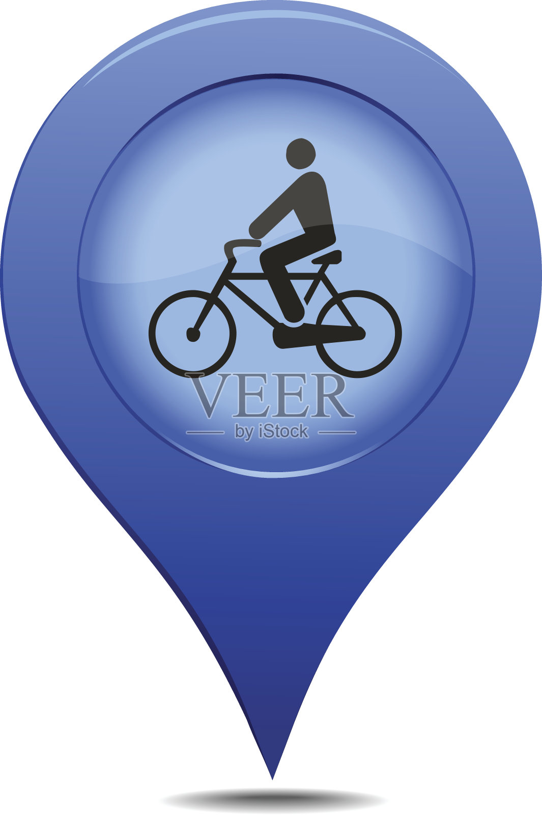 自行车贴纸插画图片素材