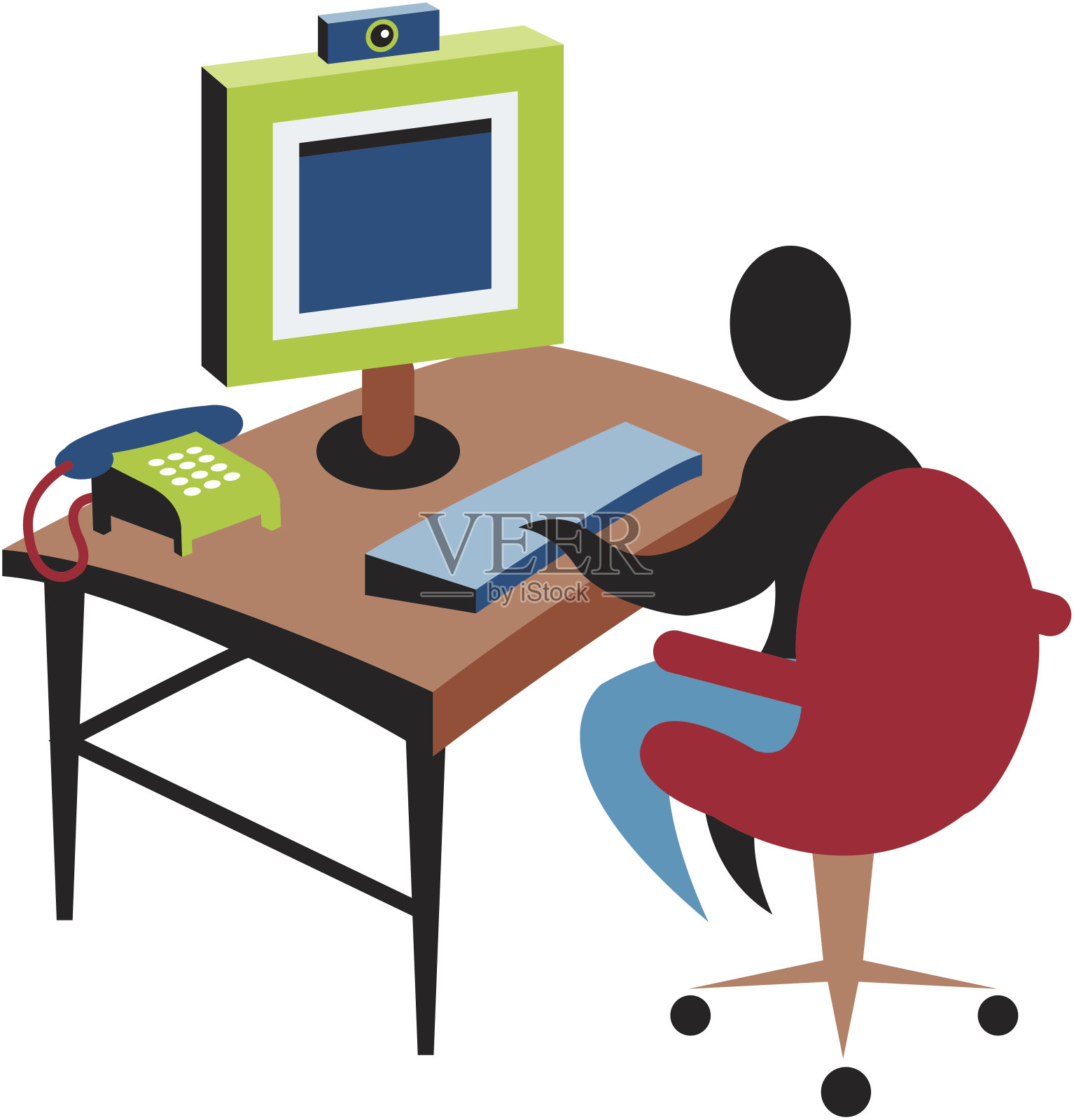 人在计算机设计元素图片