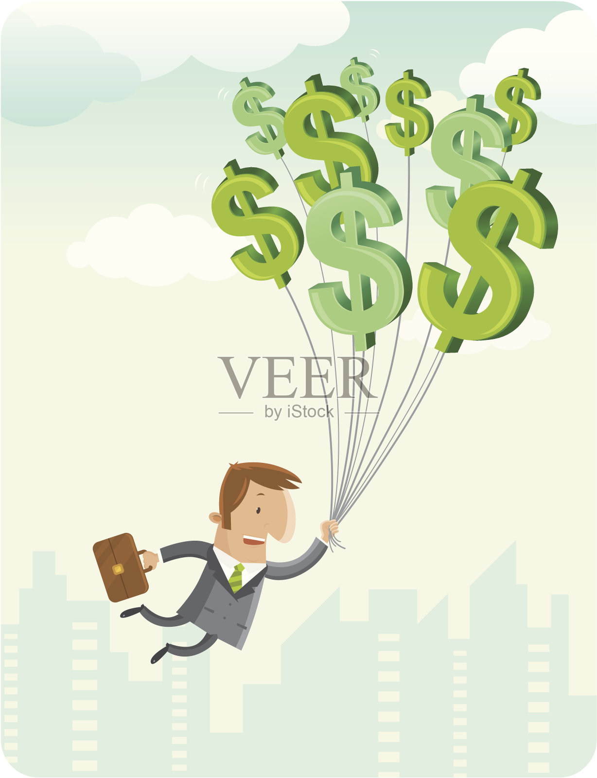 通货膨胀插画图片素材