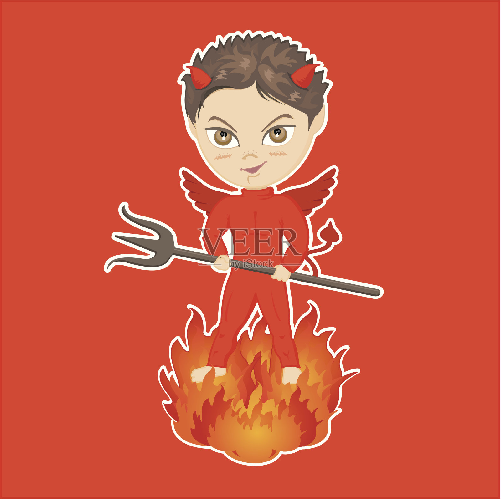 可爱的小魔鬼长大了设计元素图片